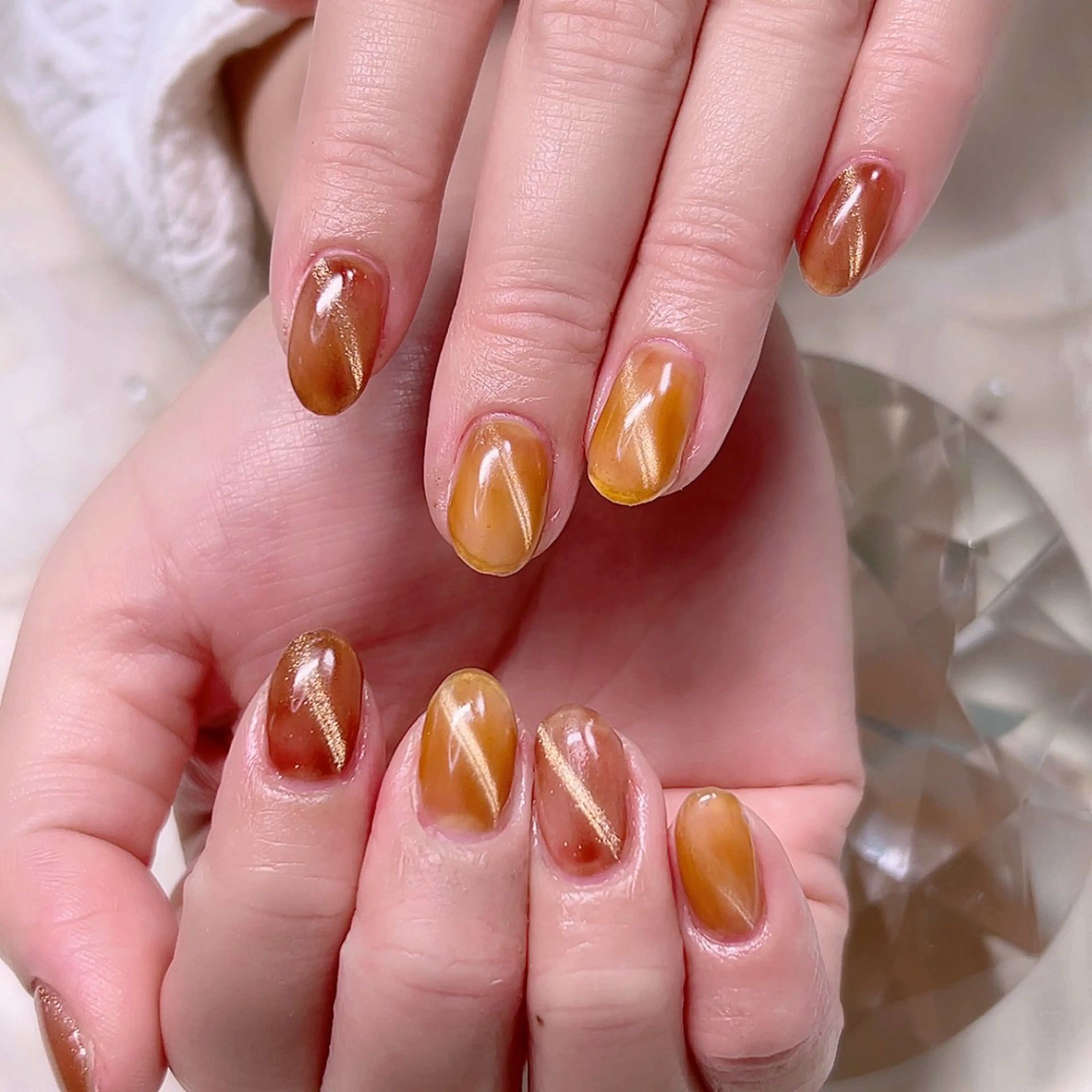 ネイル キラキラネイル マグネットネイル オフィスネイル シンプルネイル ハンドネイル Cute Tips nailのネイルデザイン