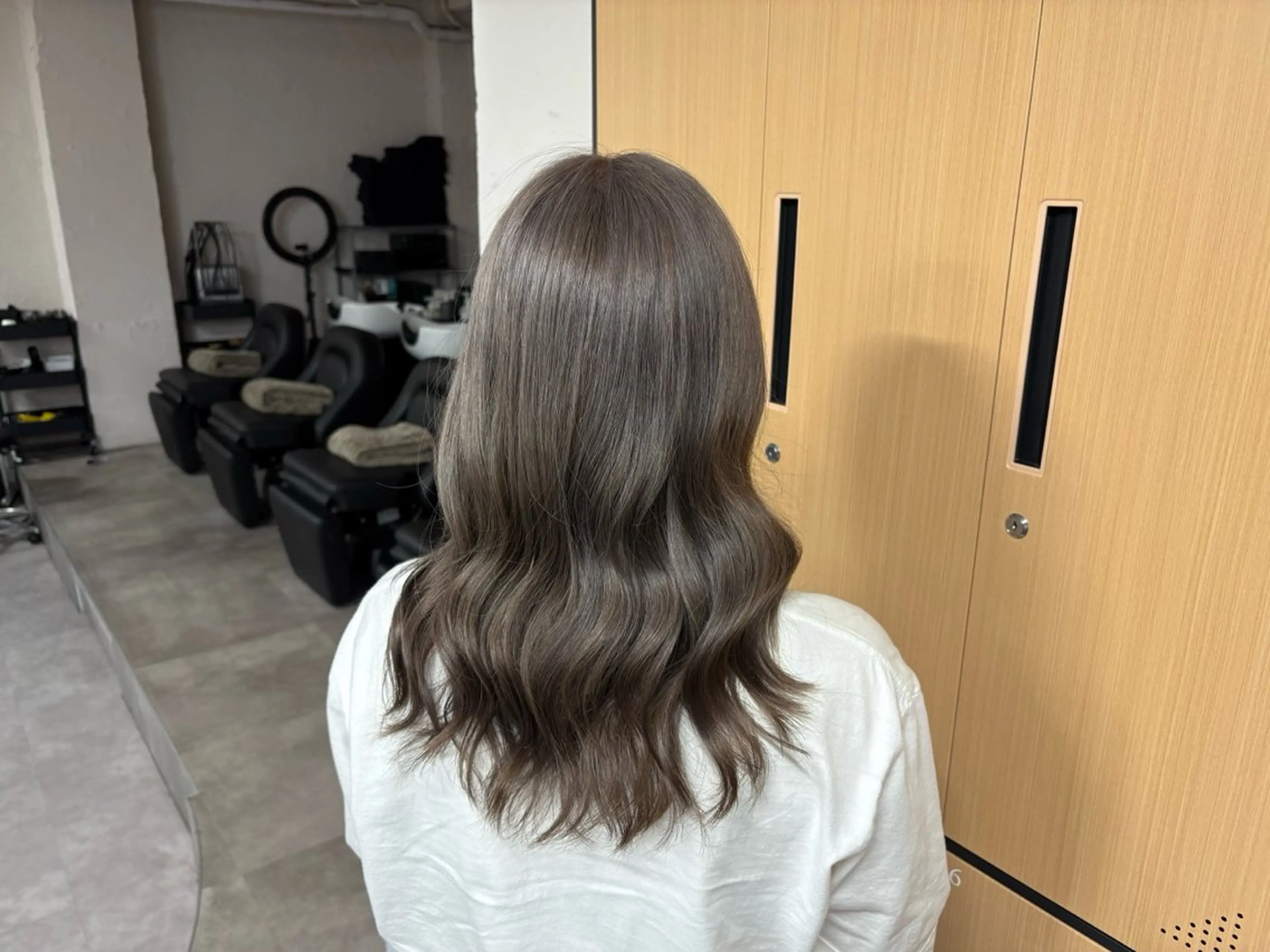 ミディアム tokute 中野真咲🐺のヘアスタイル