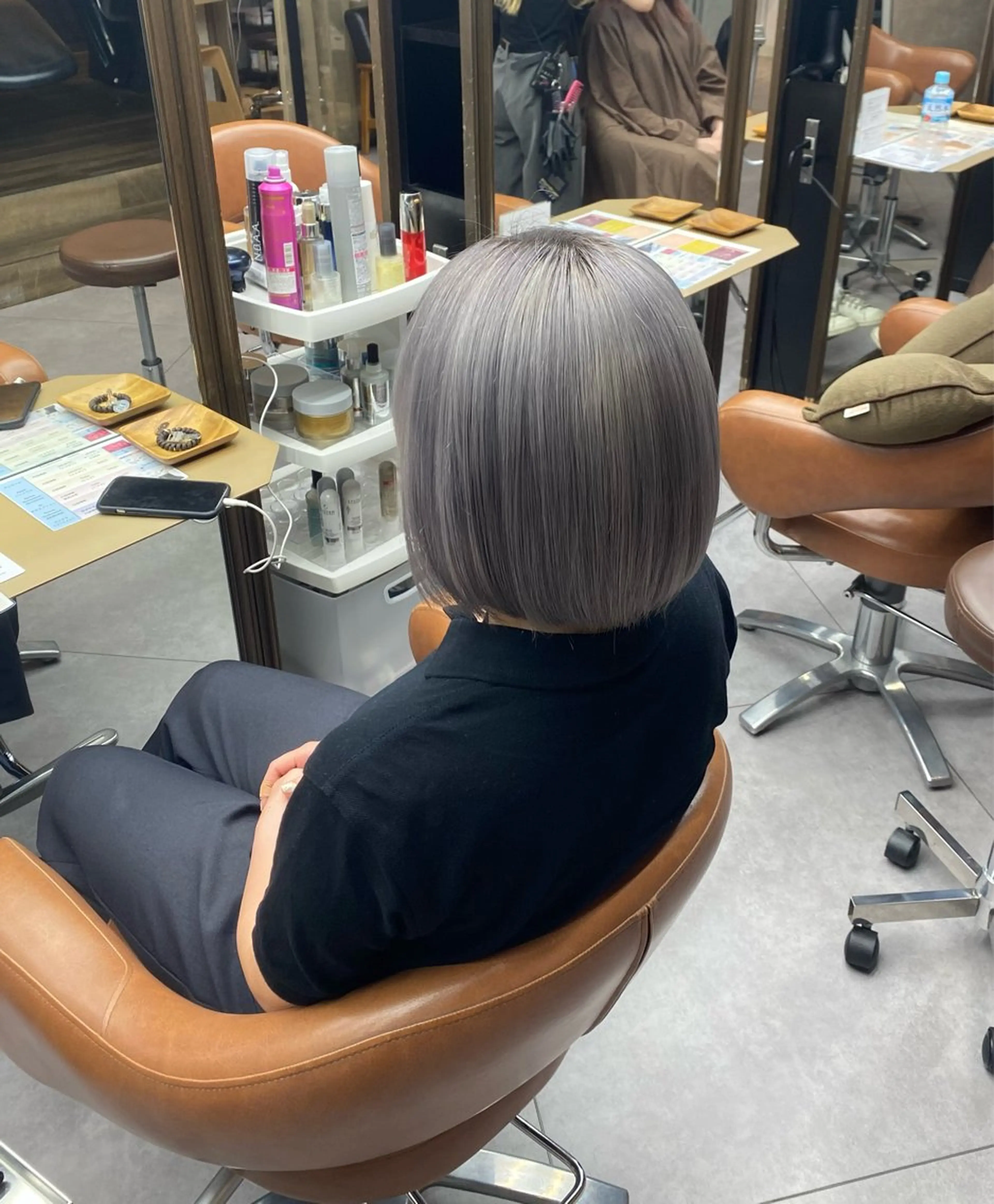 ショート カラー 藤原快斗/レイヤー /ウルフ/ハイトーンのヘアスタイル