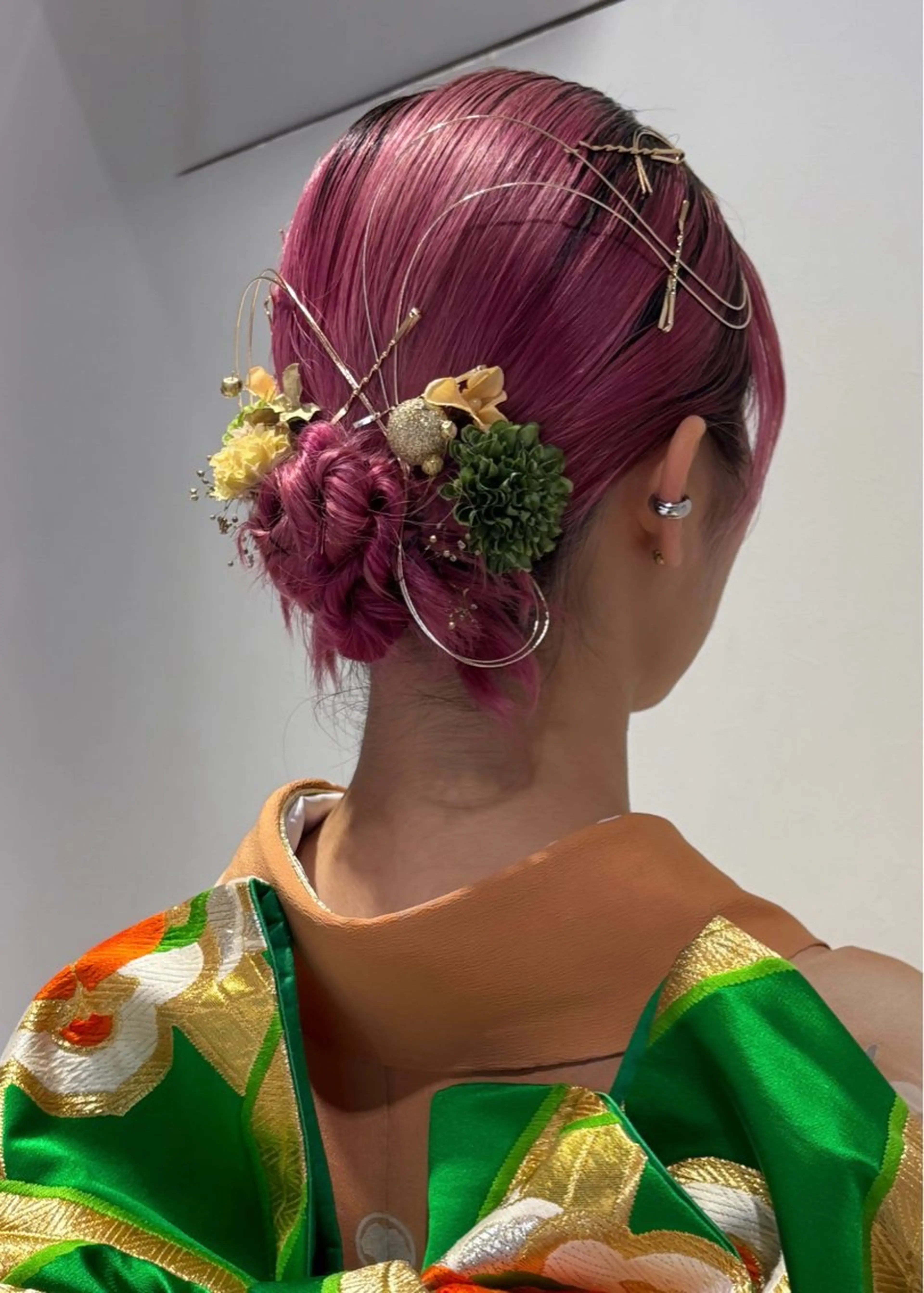 ミディアム セット/着付け/上野 /カラー/🦋シオリのヘアスタイル