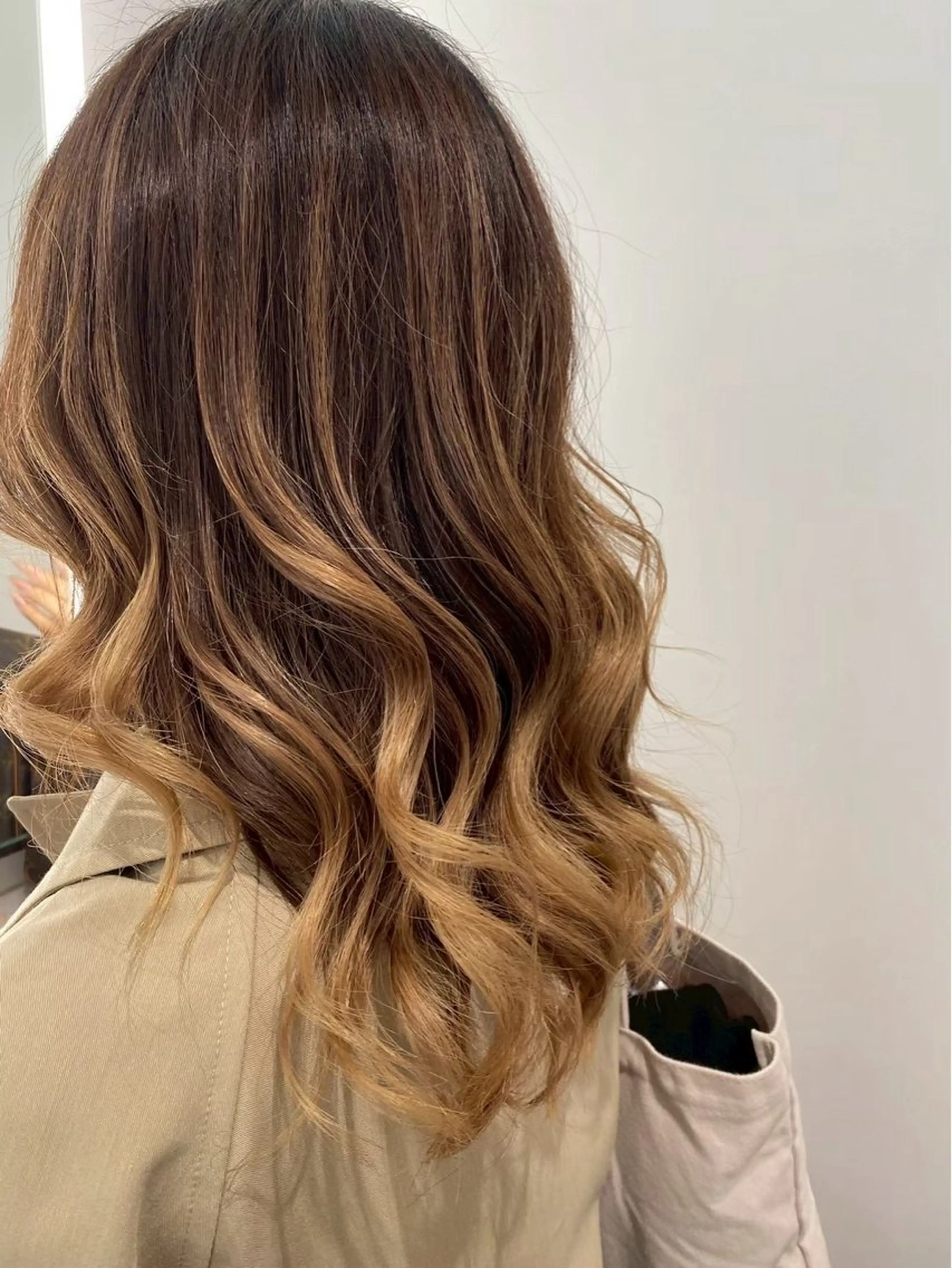 セミロング カラー カット ヘアカラー トリートメント ANSA  hair かいりのヘアスタイル