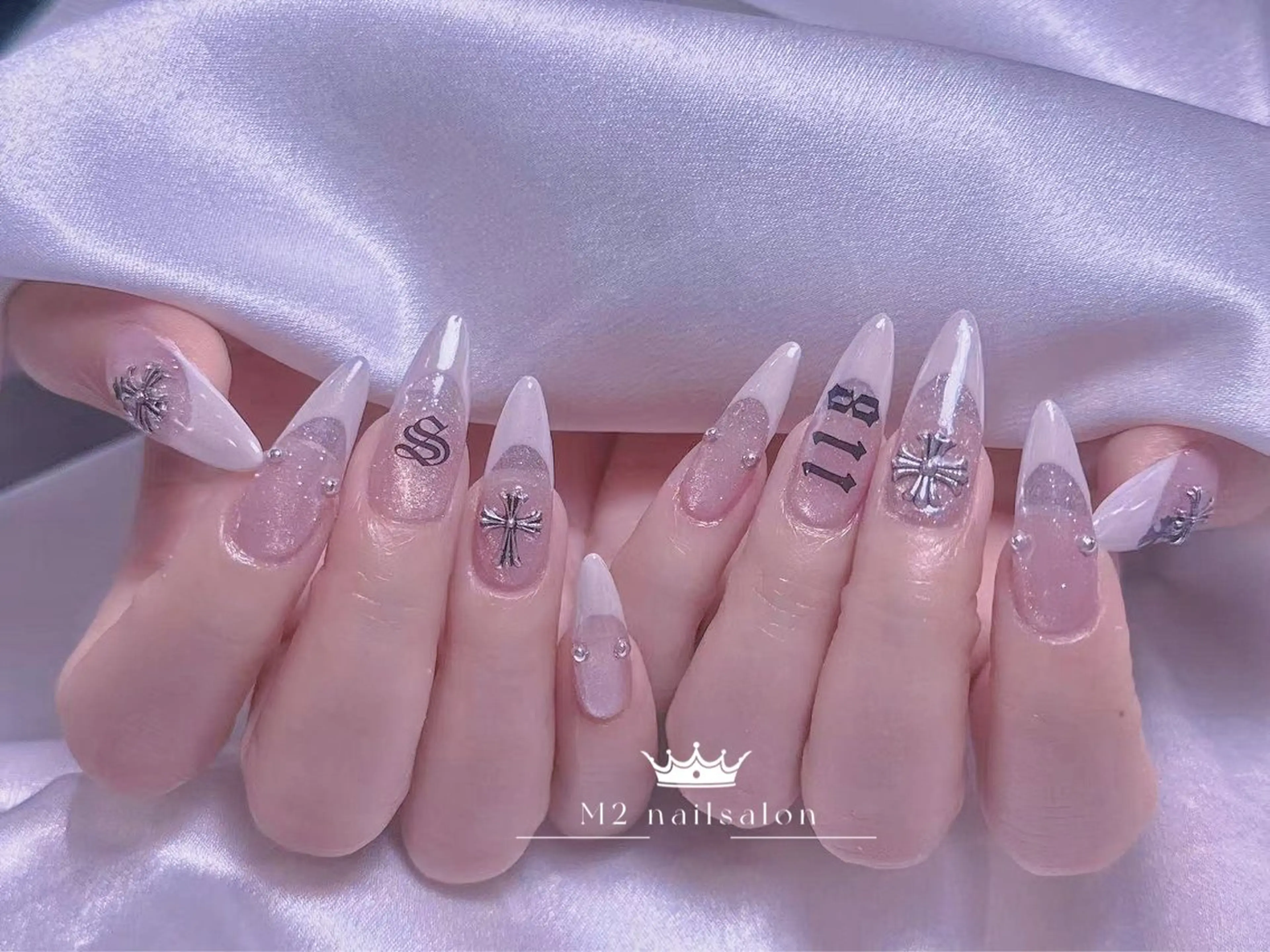 ネイル ハンドネイル 長さだし専門店 M2　rikaのネイルデザイン