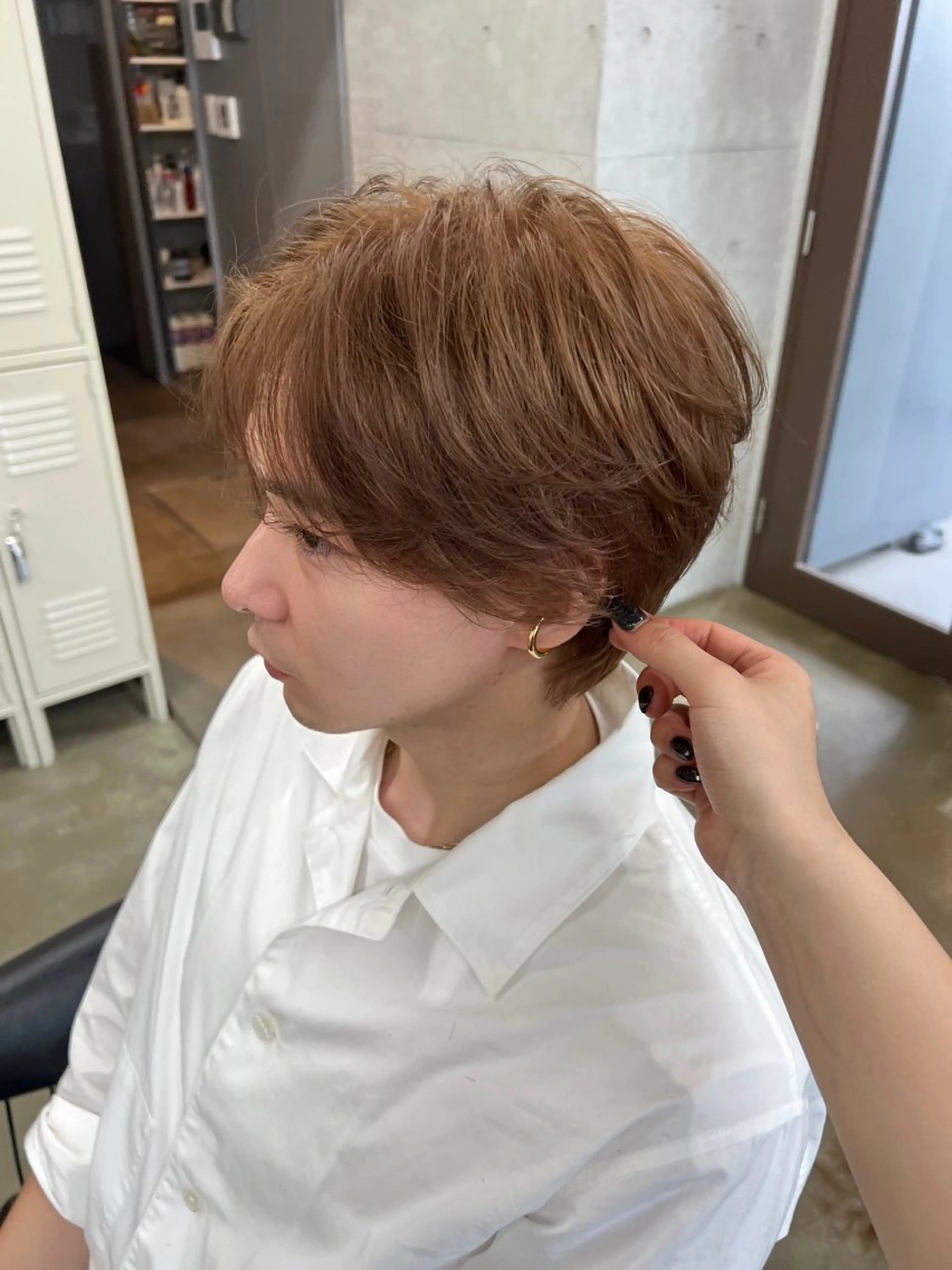 ショート カラー メンズ ハイトーンカラー/ さらさのヘアスタイル