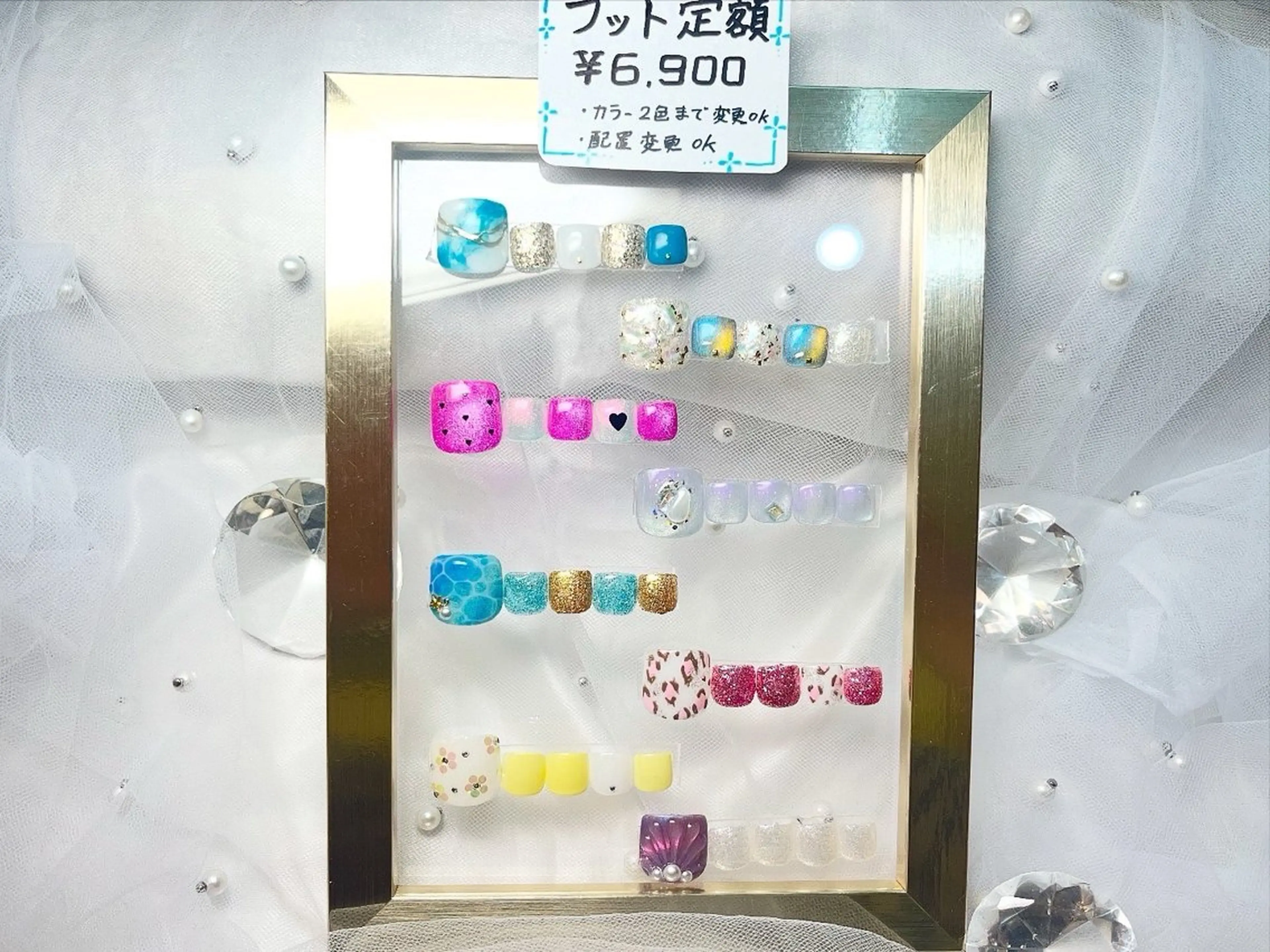 ネイル フットネイル Queennail 北堀江Yumiのネイルデザイン