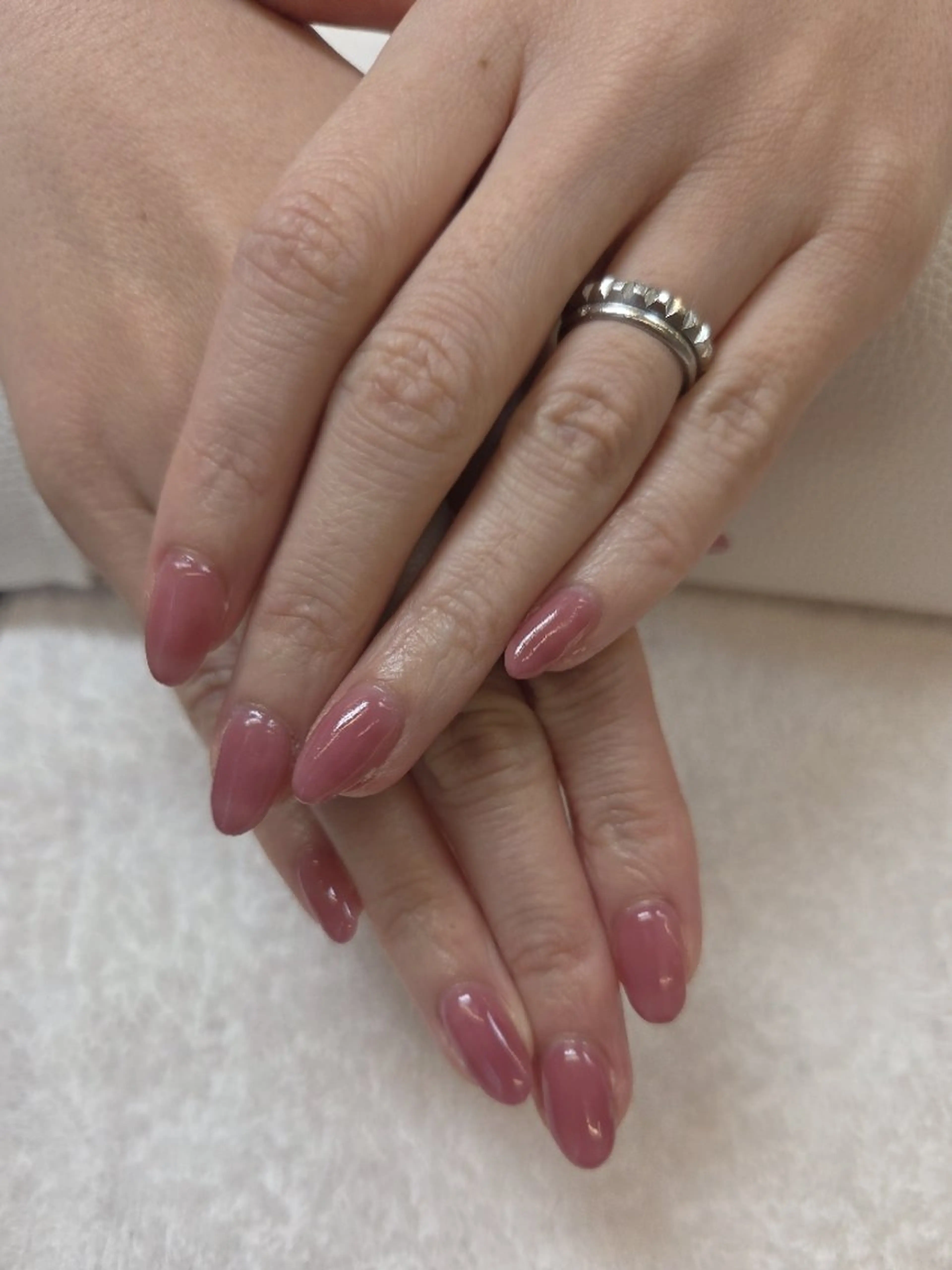 ネイル ジェルネイル ワンカラーネイル Manicia Yashimaのネイルデザイン