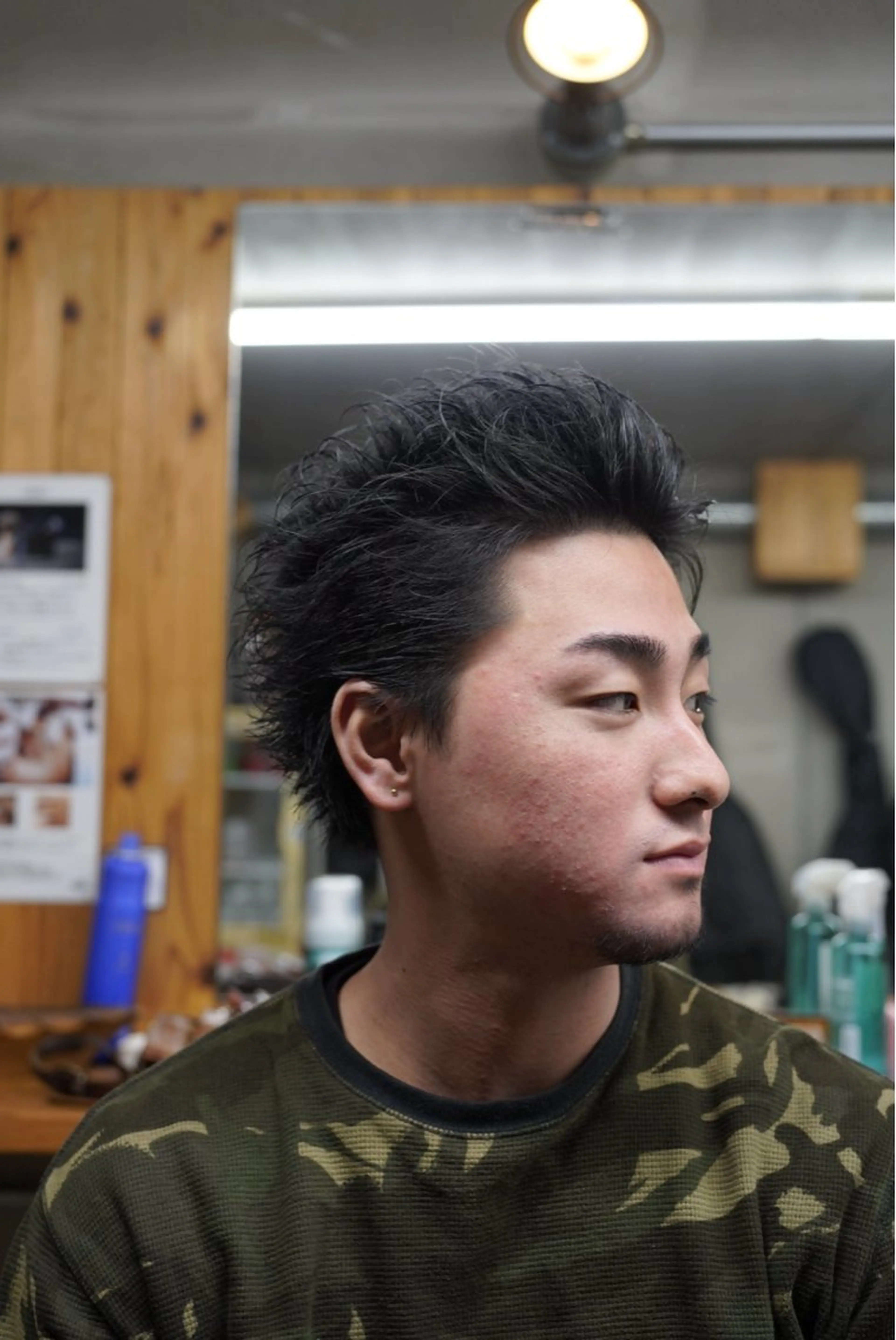 メンズ スパイキーショート カット ヘアセット 関 晃哉のヘアスタイル