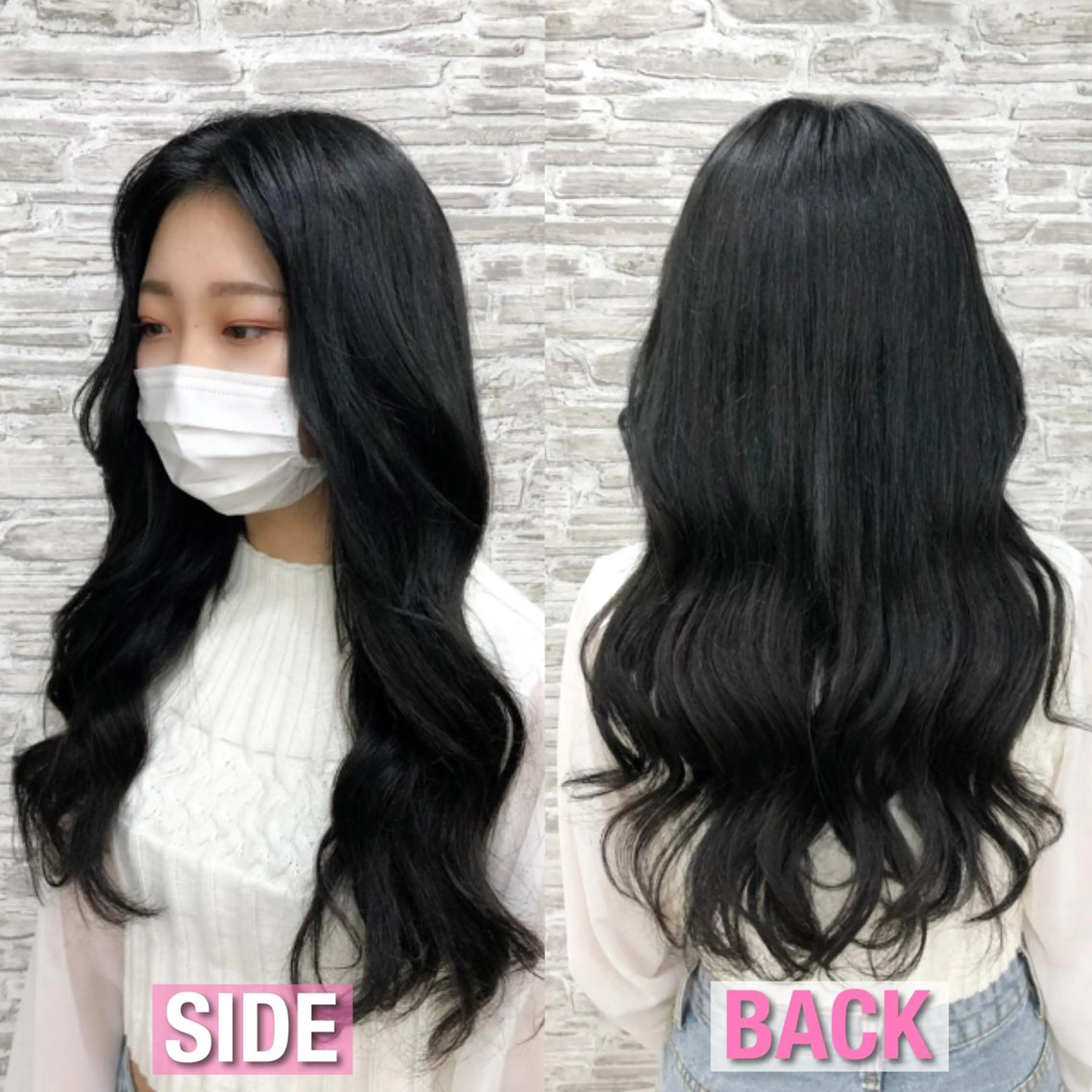 ロング カラー カット ヘアカラー エクステ ヘアセット 韓国ヘア🤍髪質改善 🇰🇷AKANEのヘアスタイル