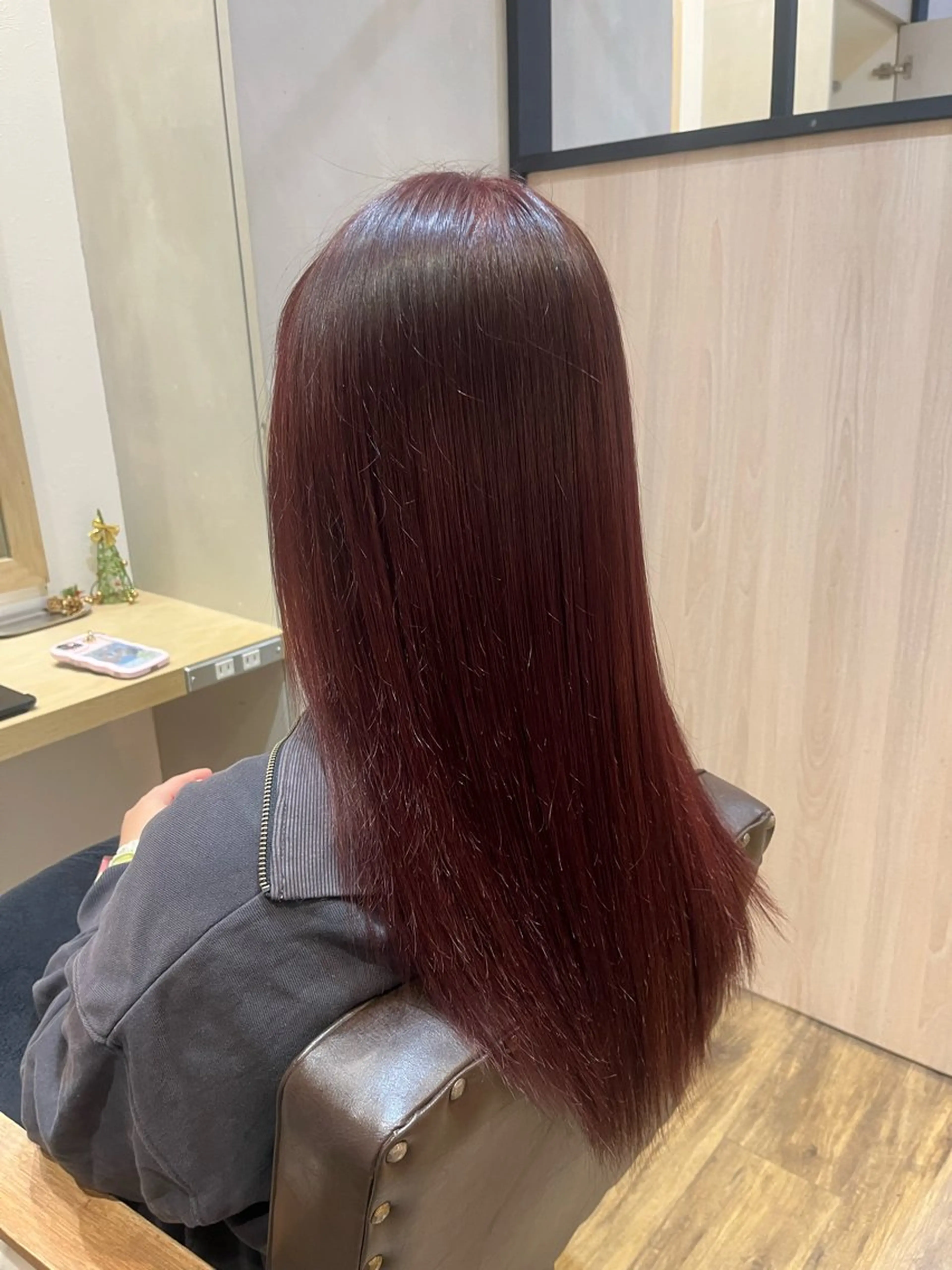 ロング カラー ブラウンカラー ピンクカラー ピンクブラウン ヘアカラー ✨モデル募集中✨ 田邉 栞璃のヘアスタイル