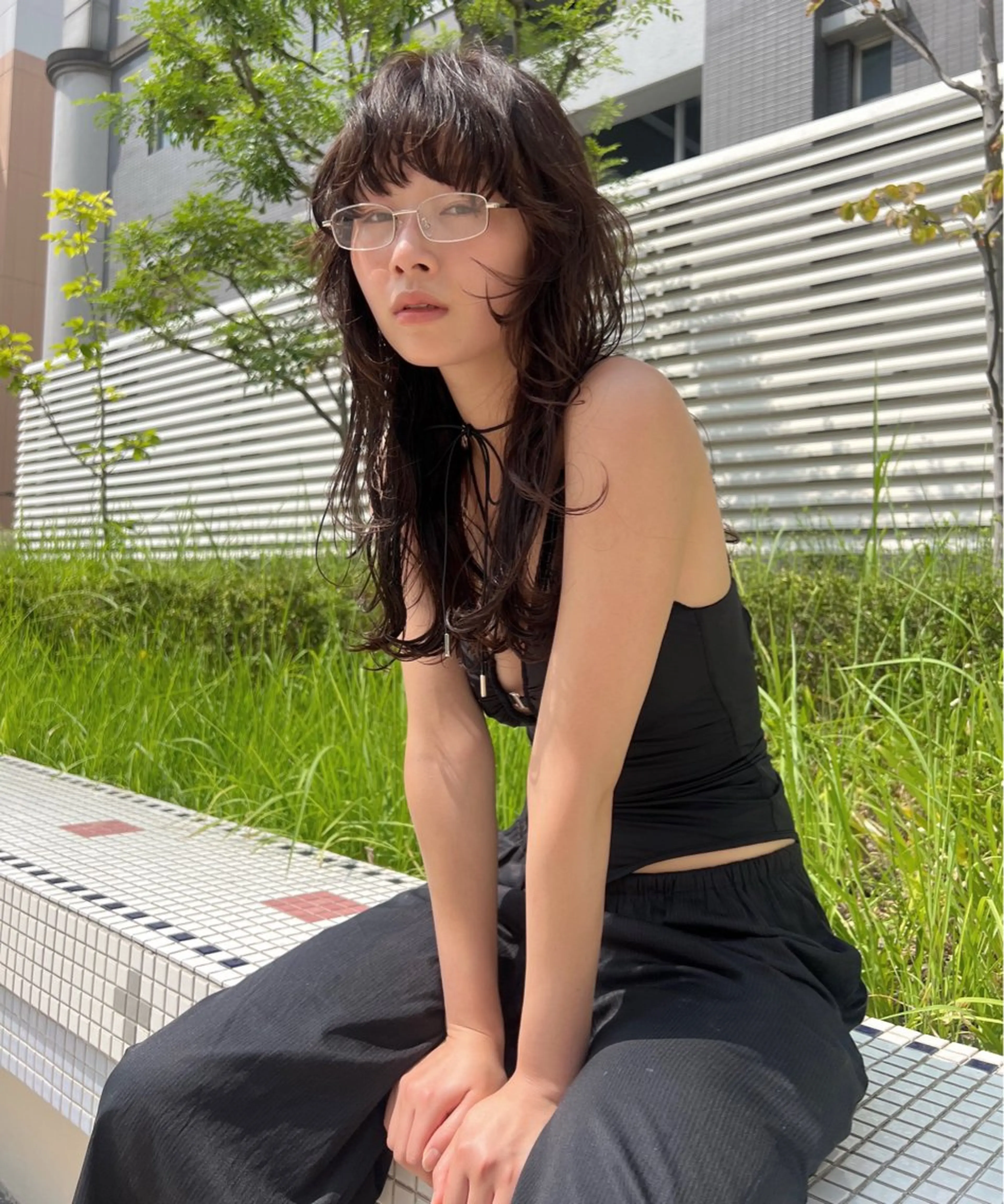 セミロング カット パーマ MARU パーマ/レイヤーのヘアスタイル