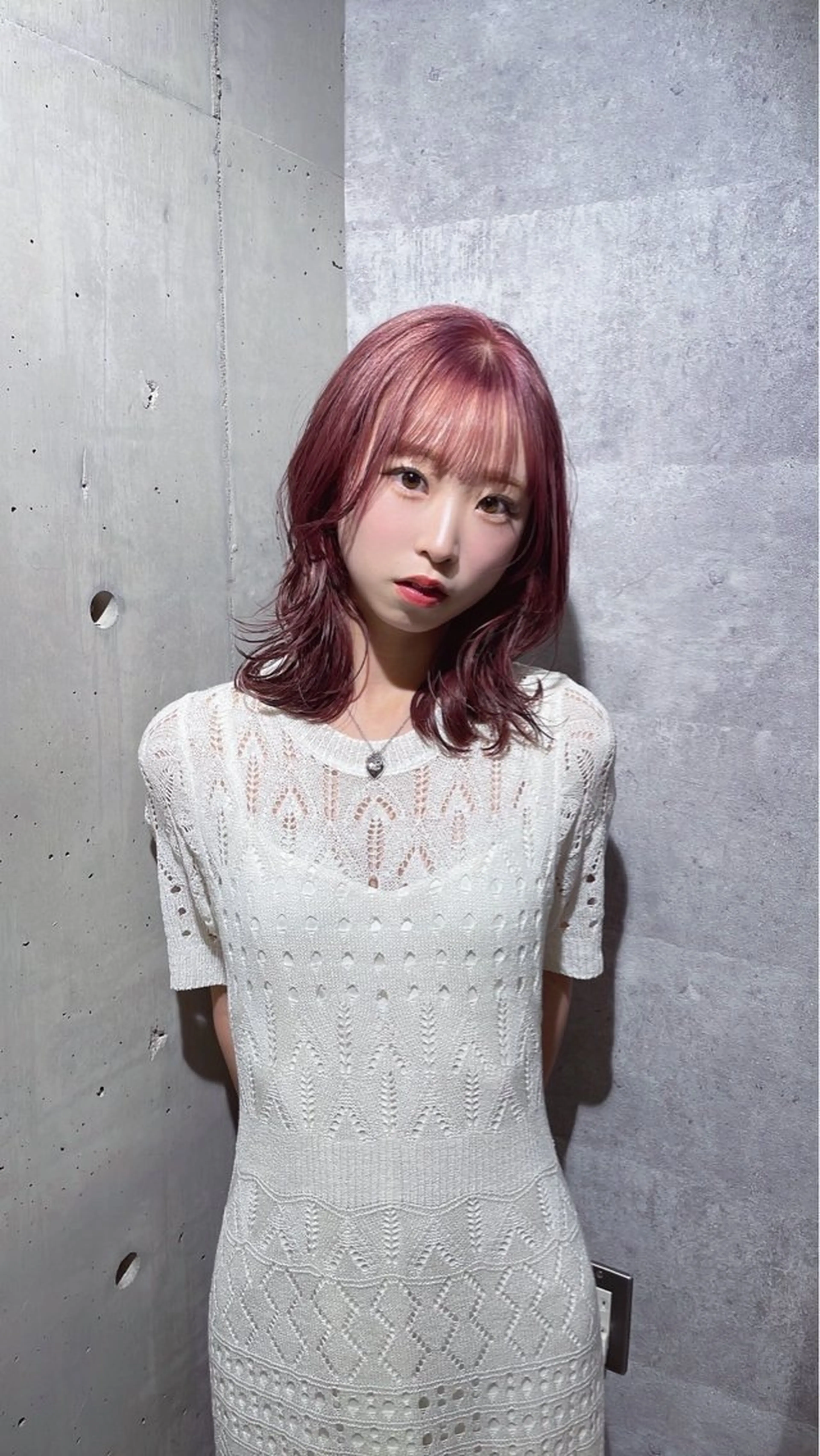 ミディアム 鎌田 梨瑚のヘアスタイル