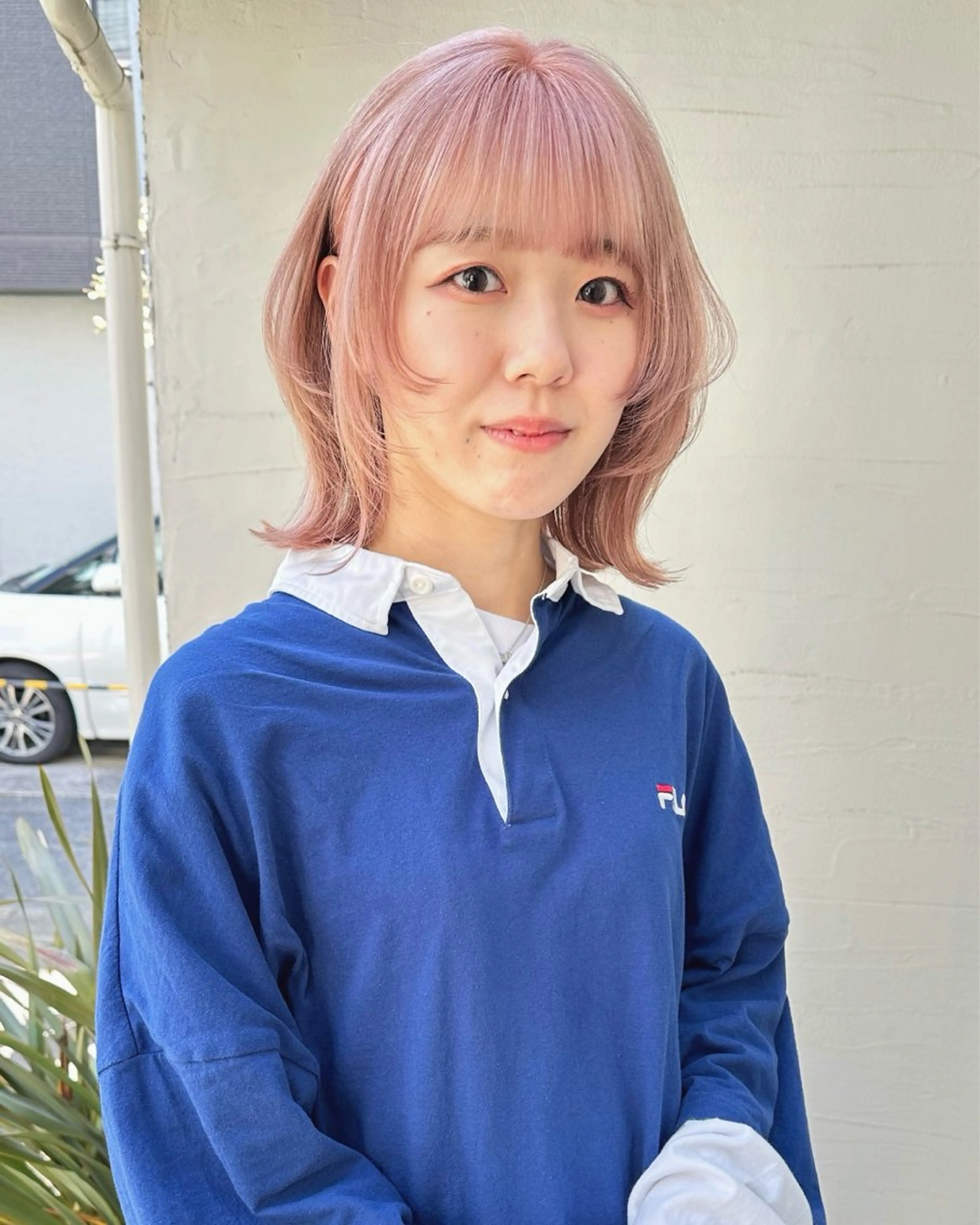 ミディアム カラー ベージュカラー ピンクカラー ピンクベージュ レイヤーカット ウルフカット カット ヘアカラー トリートメント レイヤーカット🪄 耳ツボ🎀Ayumiのヘアスタイル