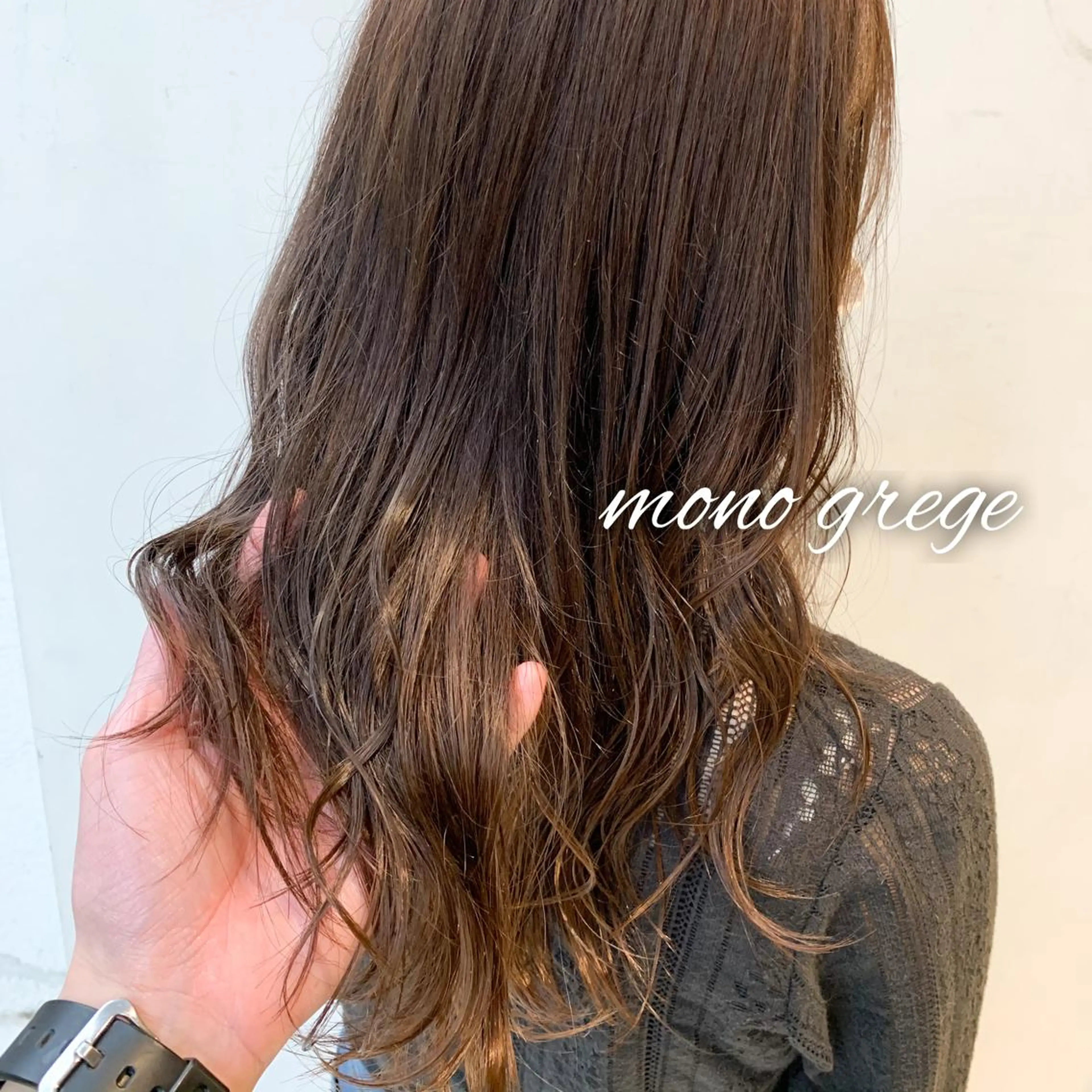 セミロング カラー 透明感カラー カット ヘアカラー トリートメント 森本 裕太 / ボブのヘアスタイル