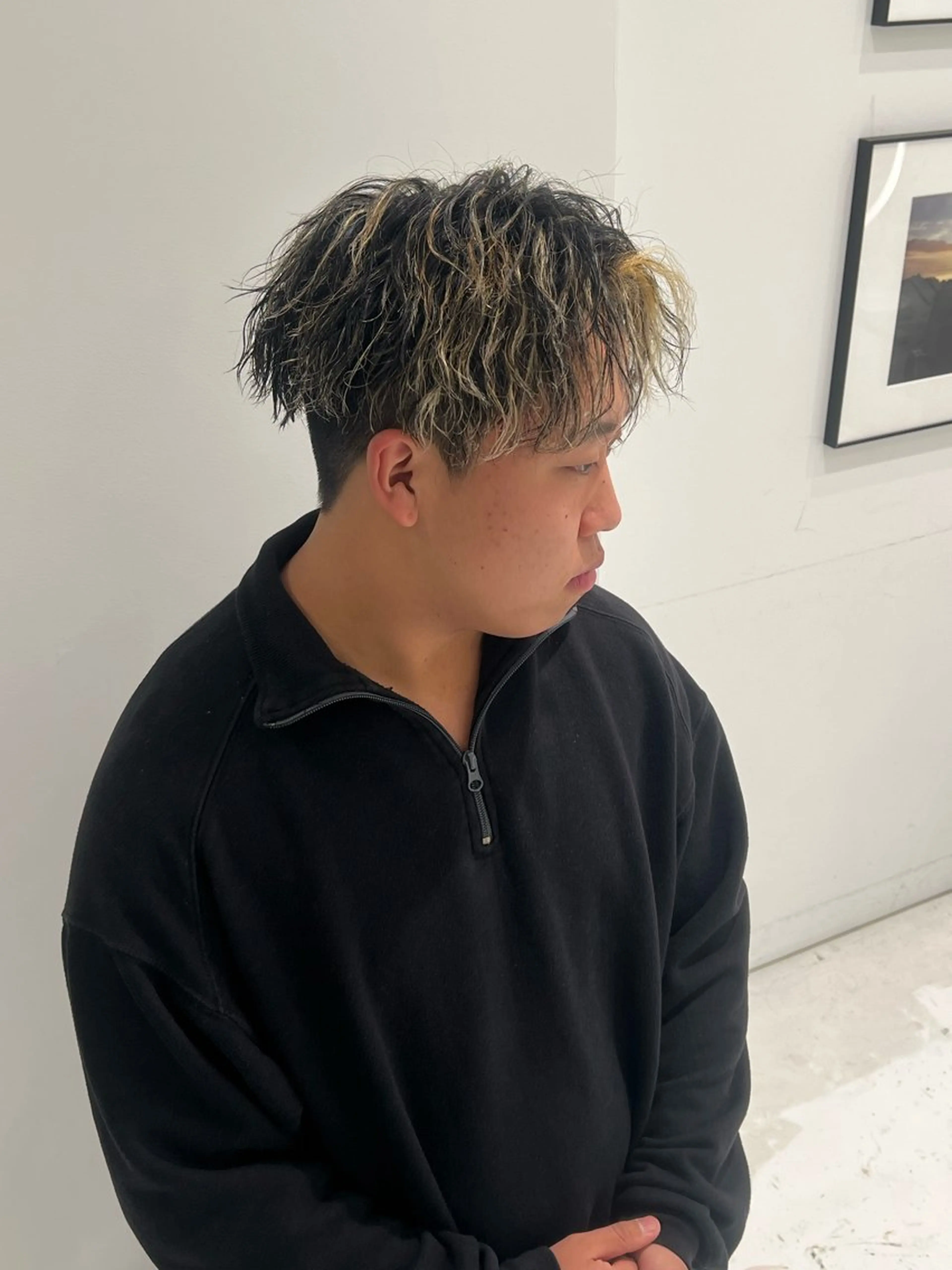 再現性men'sカット+ツイストスパイラルパーマ🌀の写真