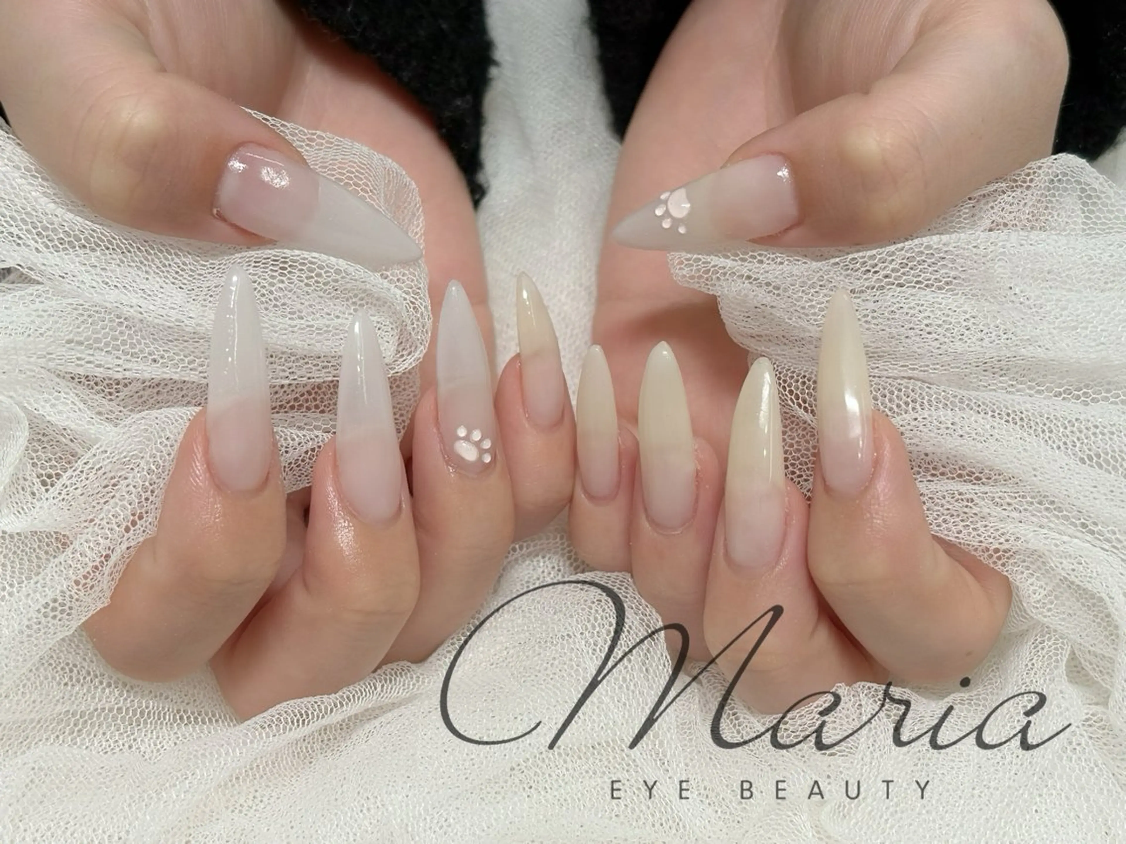 ネイル アートネイル 長さ出し 高本 杏美のネイルデザイン