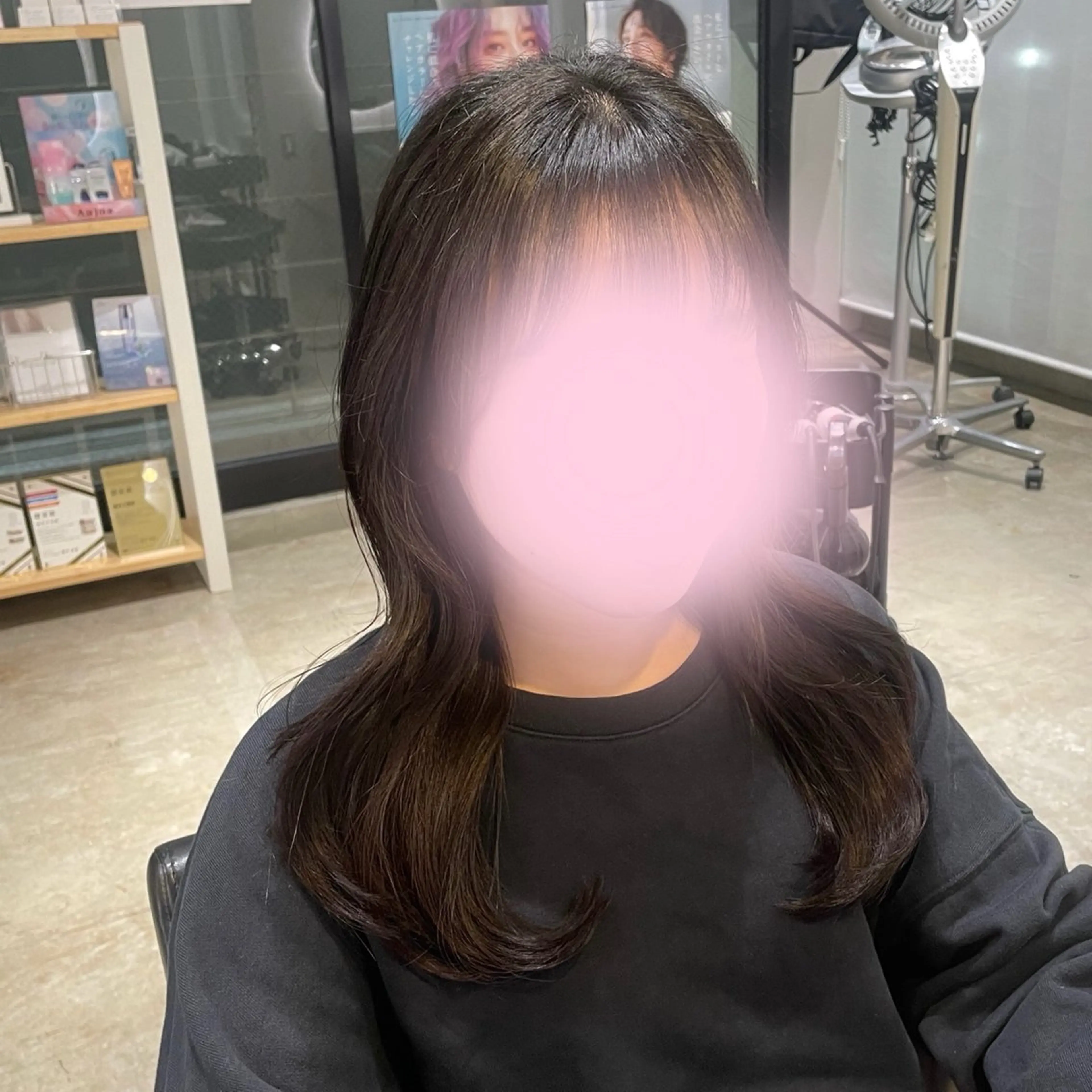 ロング くびれヘア レイヤーカット w/o所属・スタイリスト/ 武蔵新城/羽吹紗南のヘアスタイル