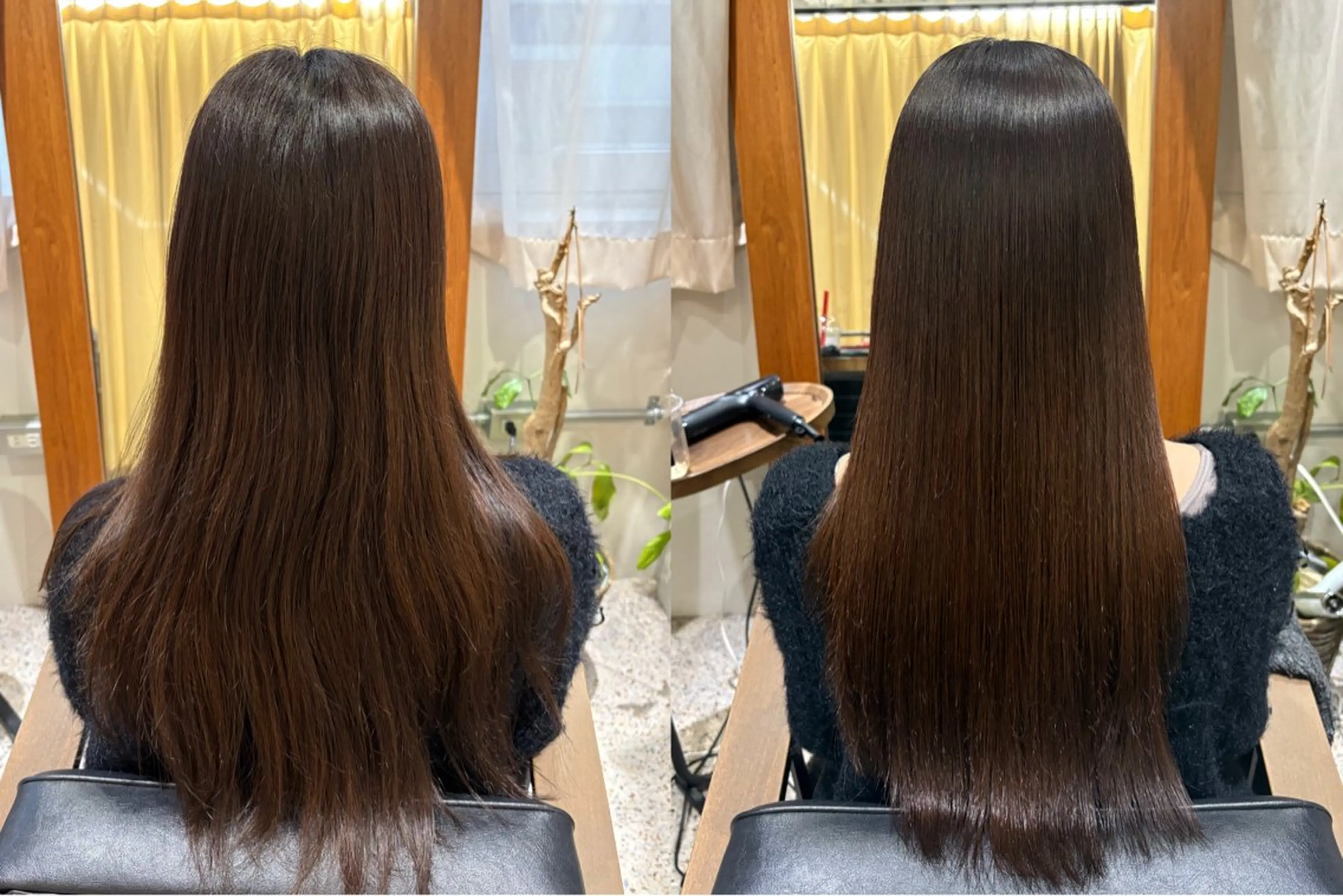 ロング パーマ 髪質改善 ストレートパーマ 縮毛矯正 三宅 美帆のヘアスタイル