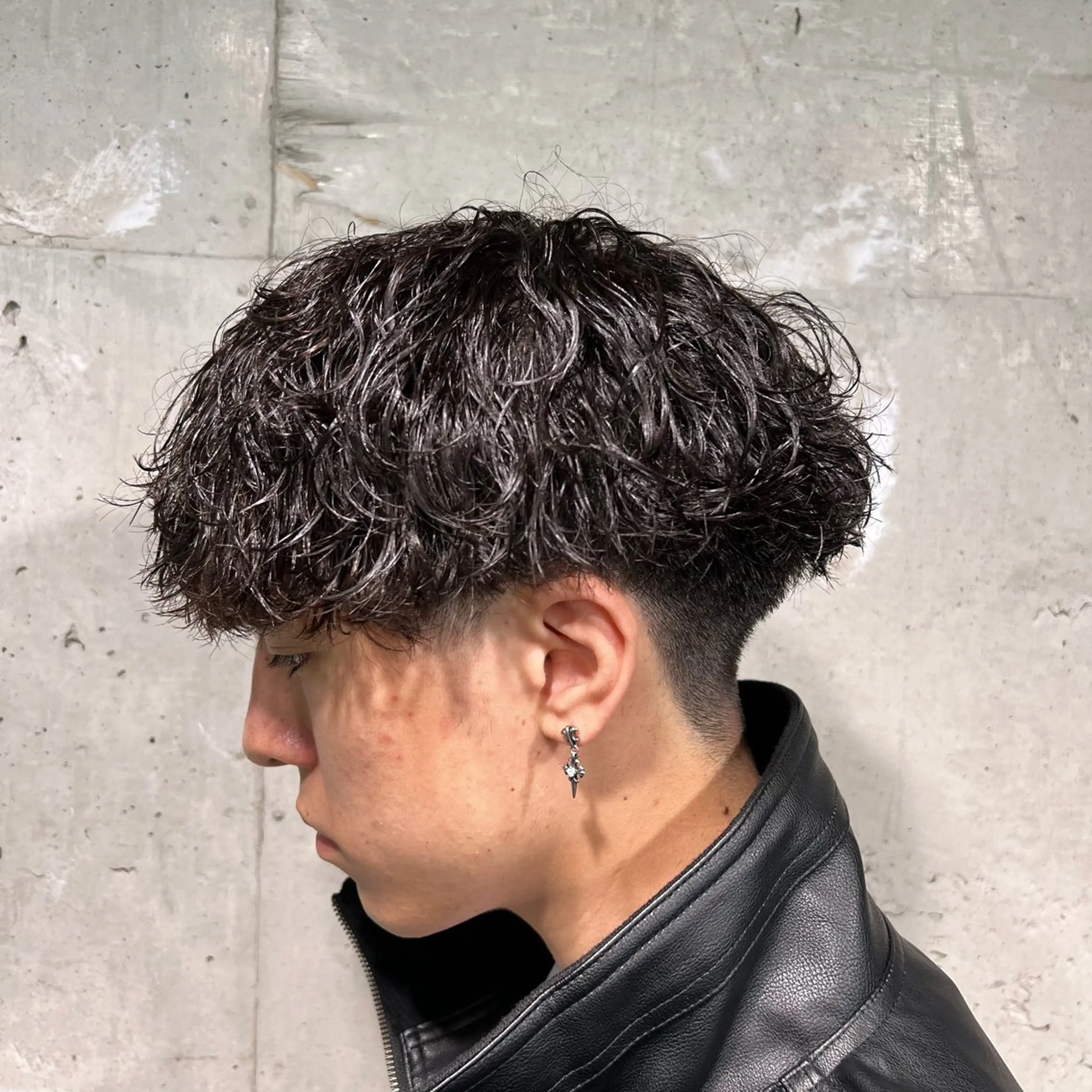 ショート カラー パーマ ヘアアレンジ メンズ キッズ メンズパーマ 波巻きパーマ 🔷横浜1のパーマ 職人🔷将太郎のヘアスタイル
