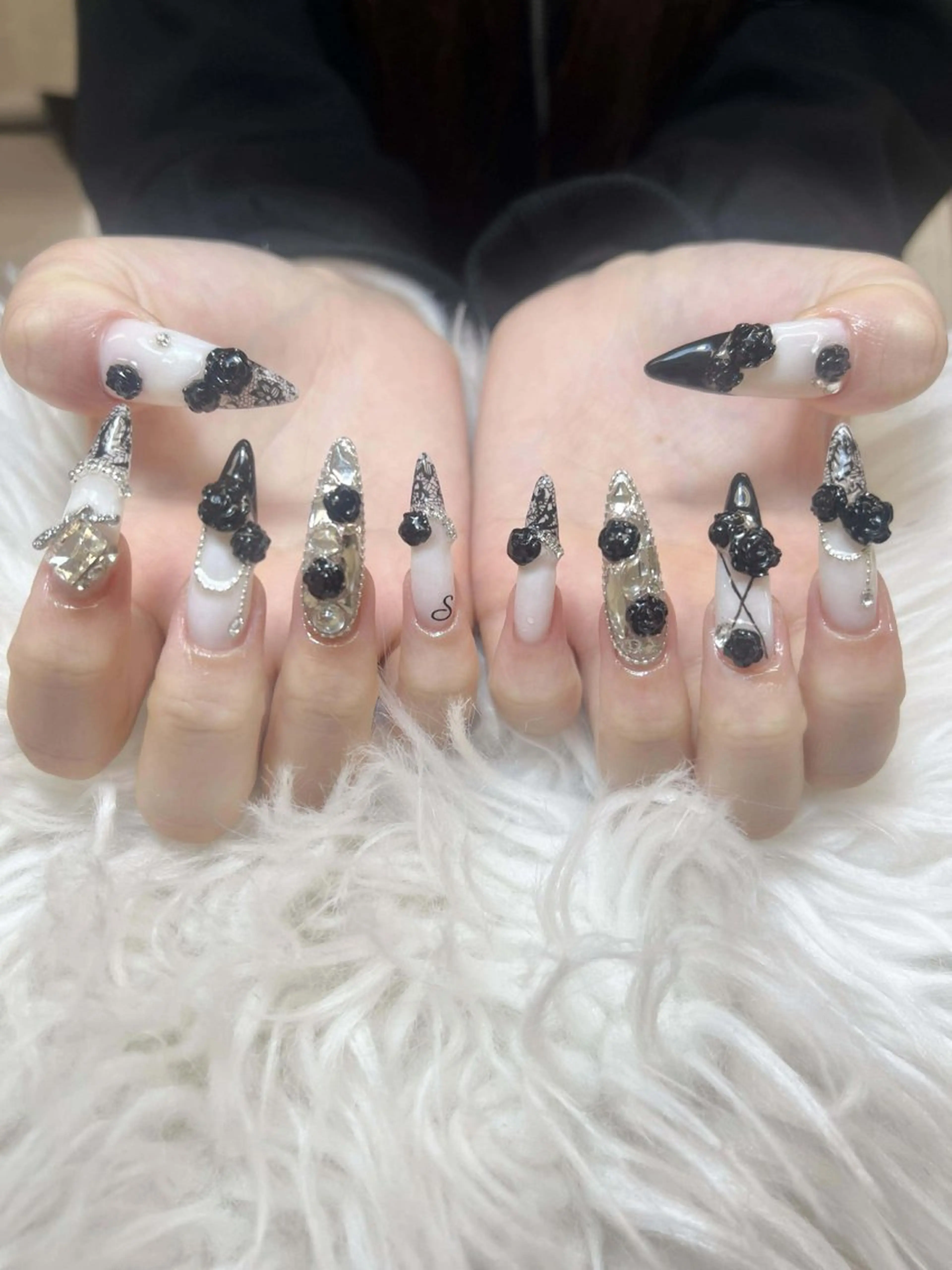 ネイル ANH ゴテゴテネイルのネイルデザイン