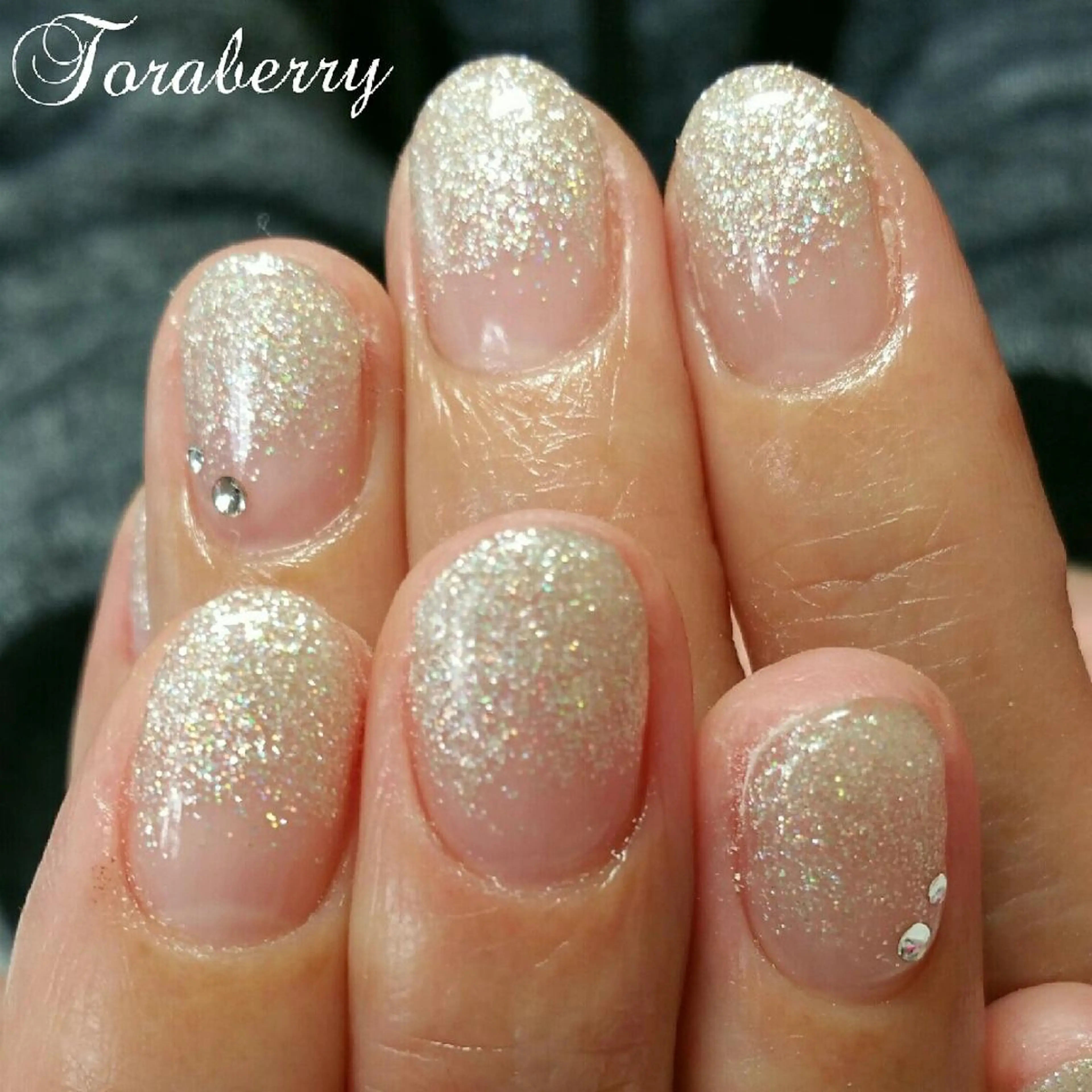 ネイル グラデーション ラメ(グリッター) ラメグラデーション ネイリスト なつみのネイルデザイン