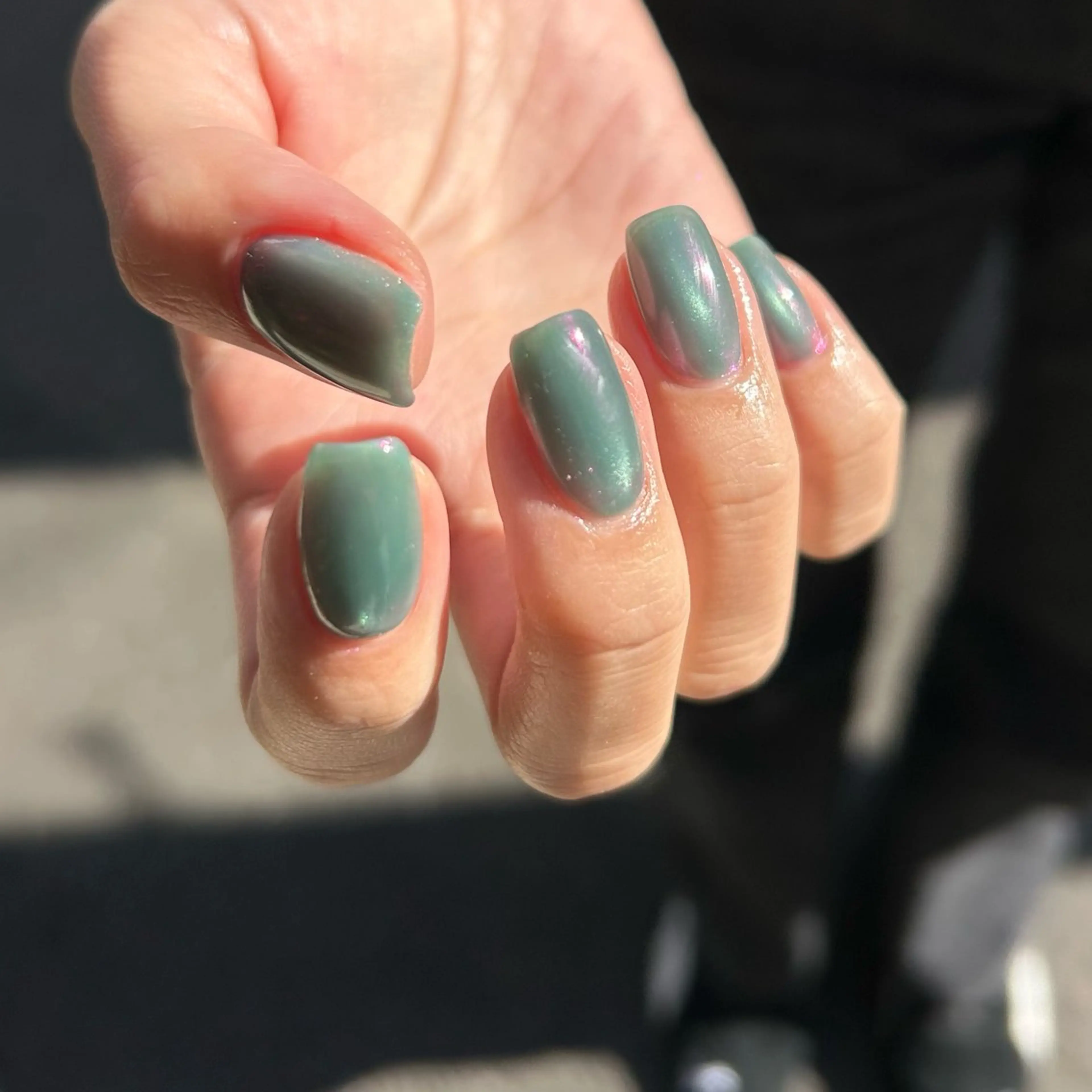 ネイル オーロラネイル クリアネイル マグネットネイル Yumi シンプルネイルのネイルデザイン