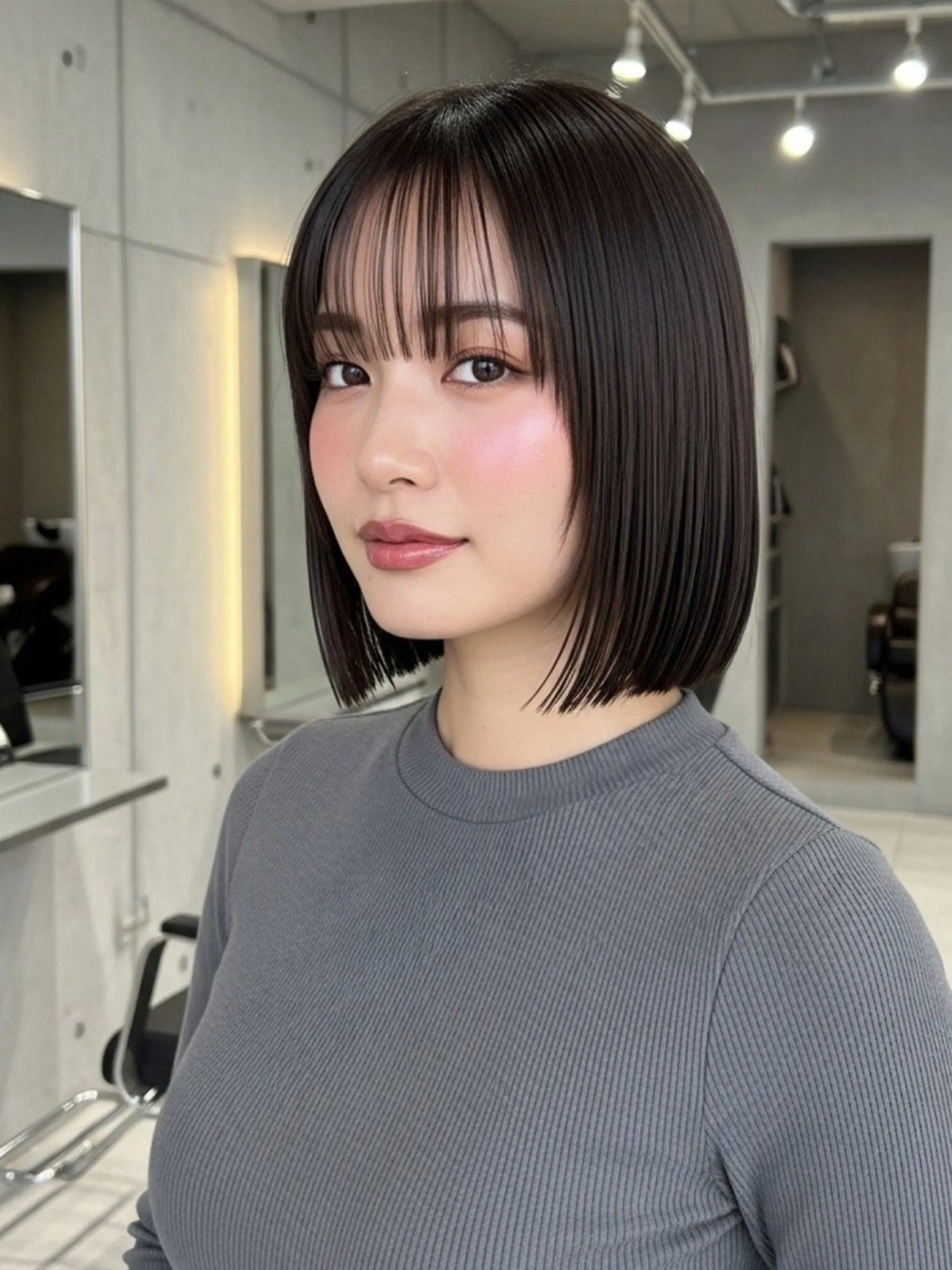 ミディアム 似合わせボブ✖️ 韓国レイヤー✨小関のヘアスタイル