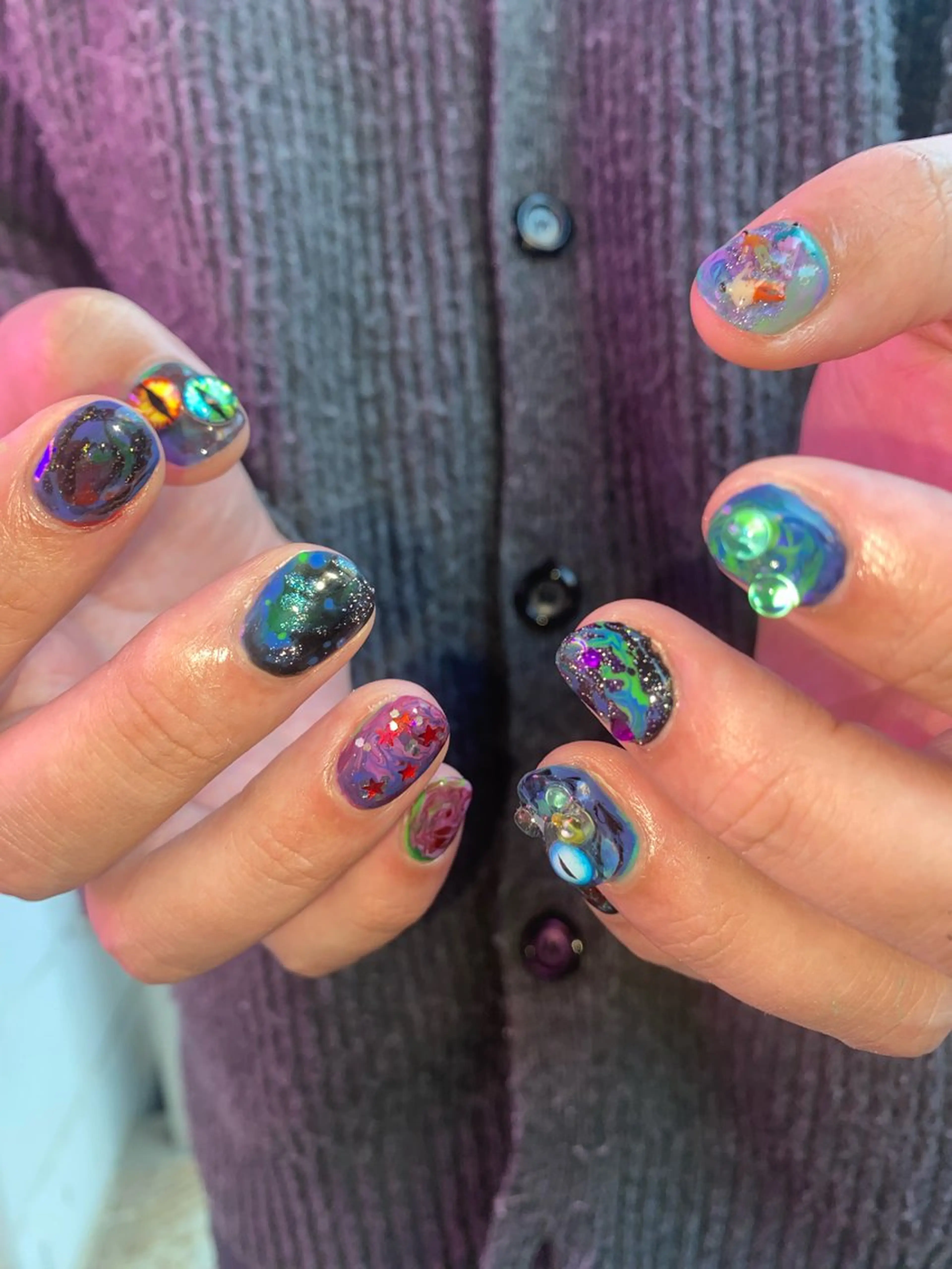 ネイル .unff所属・hana (..)個 性派/メンズネイル◎のネイルデザイン