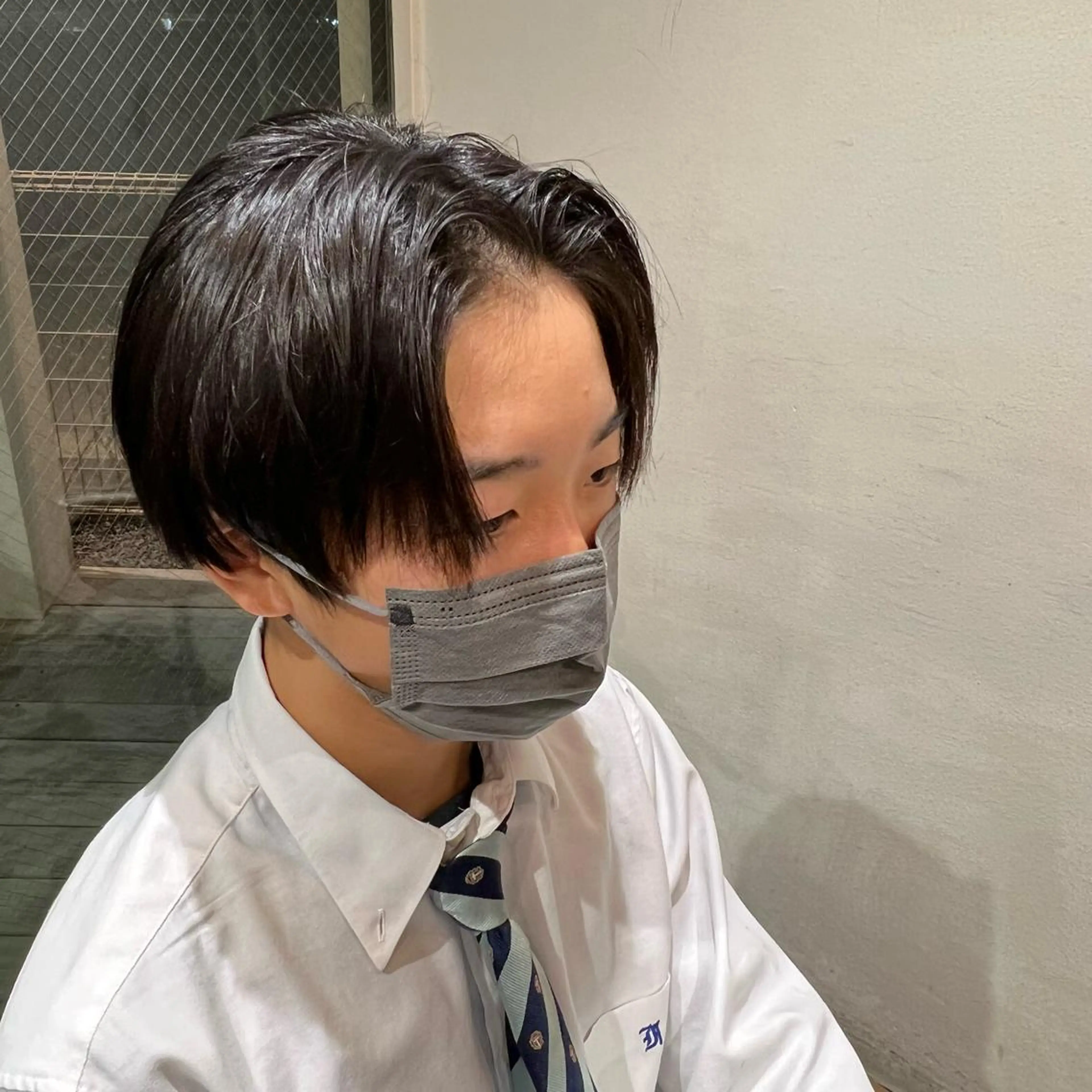 ショート メンズ センターパート 中村 玲美のヘアスタイル
