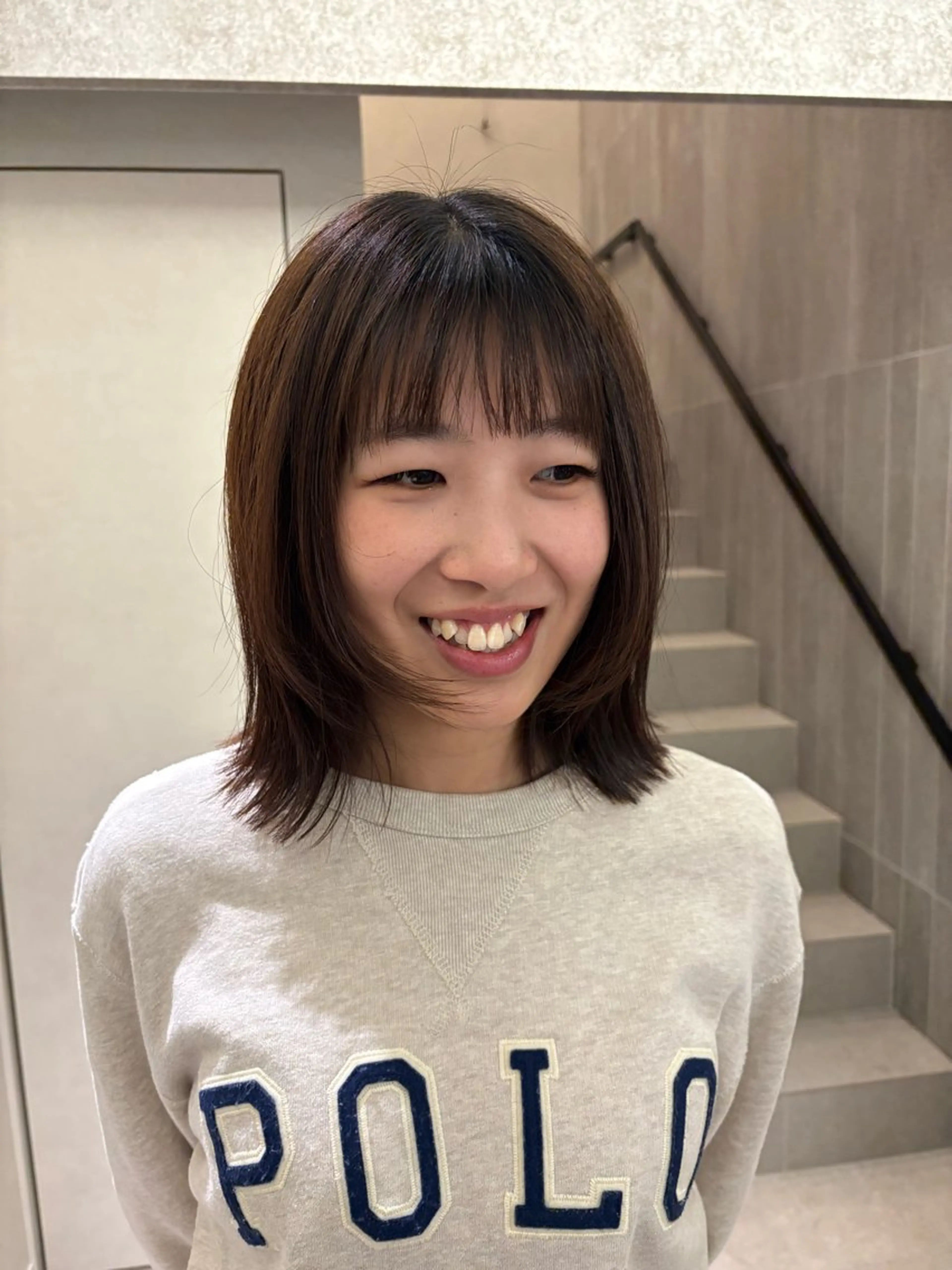 ミディアム ミディアムレイヤー レイヤーカット 森川愛奈 /カットモデル募集中のヘアスタイル
