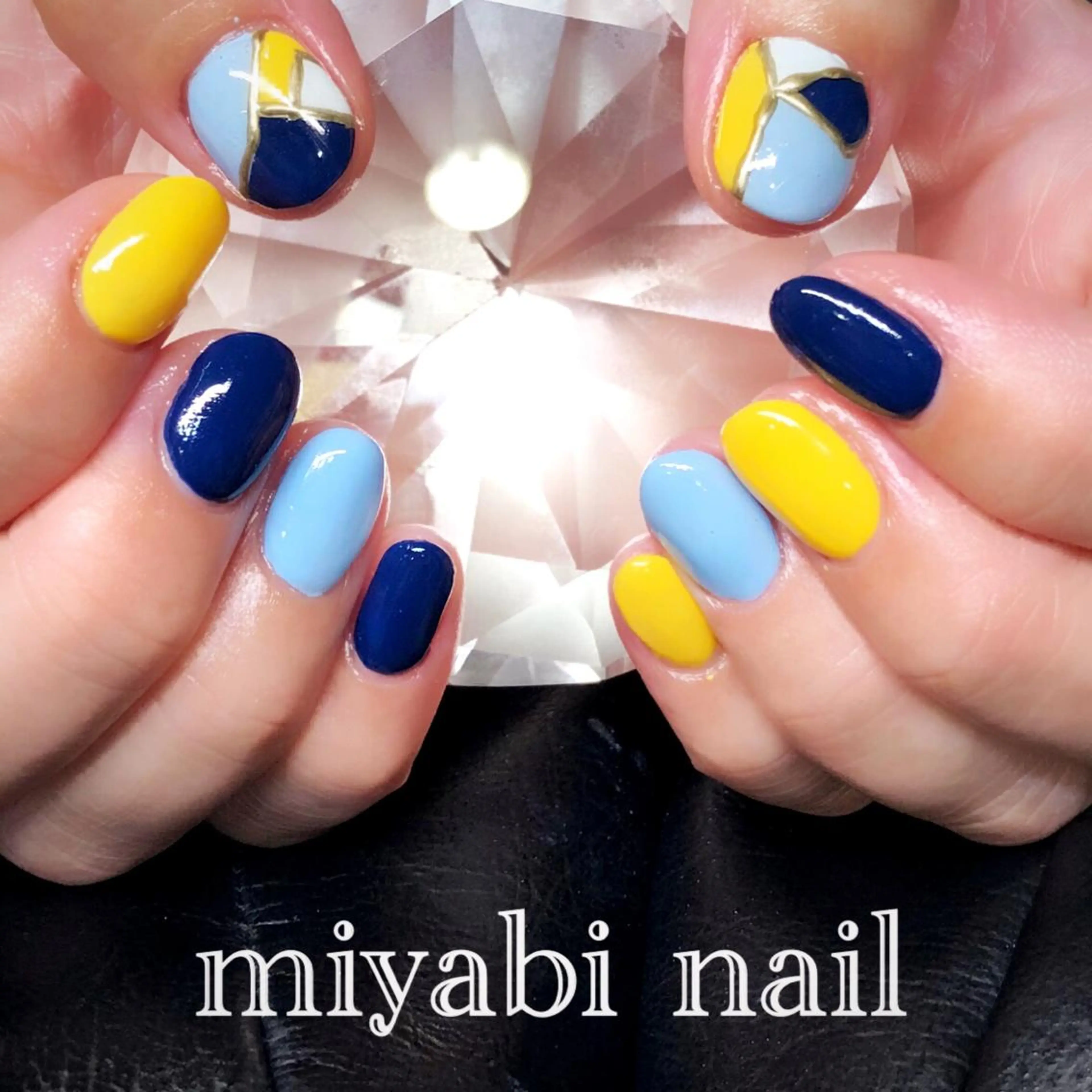 ネイル アートネイル ジェルネイル 持ち込み ショートネイル ハンドネイル miyabi nail 桂川駅近くのネイルデザイン