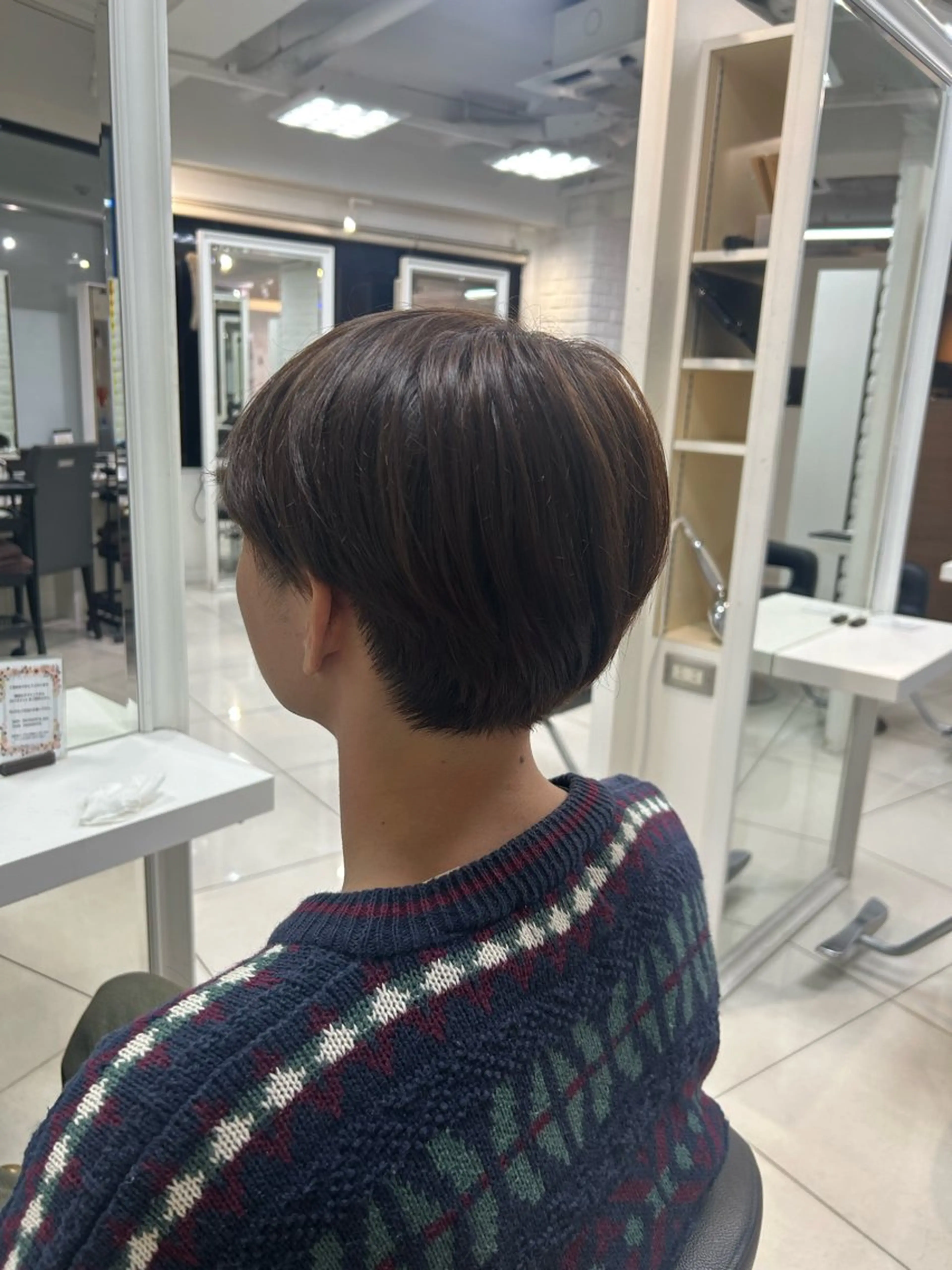 ショート カット 【縮毛矯正/レディー スカット】美涼🎀のヘアスタイル