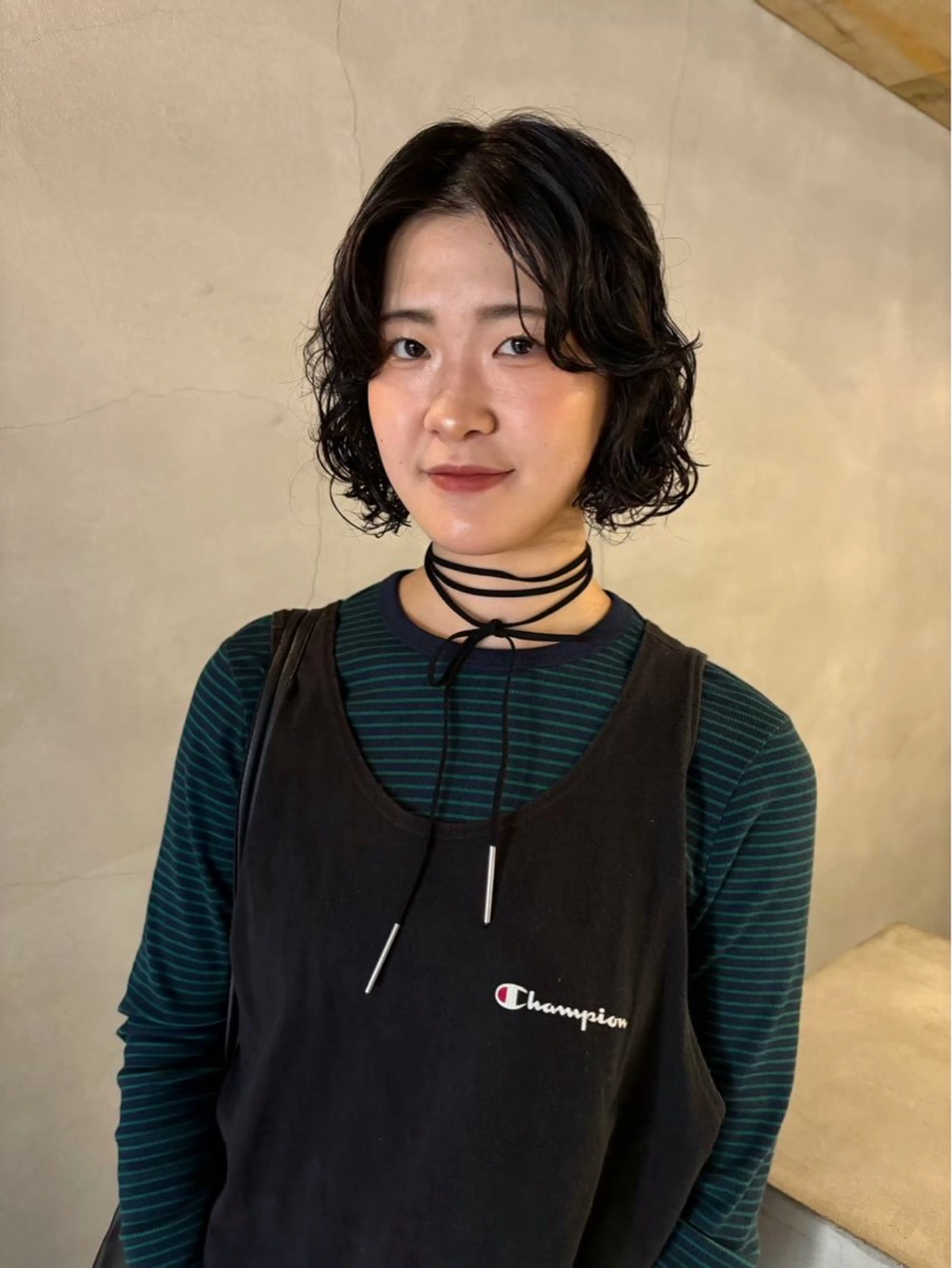 ショート パーマ 中村 衣里のヘアスタイル