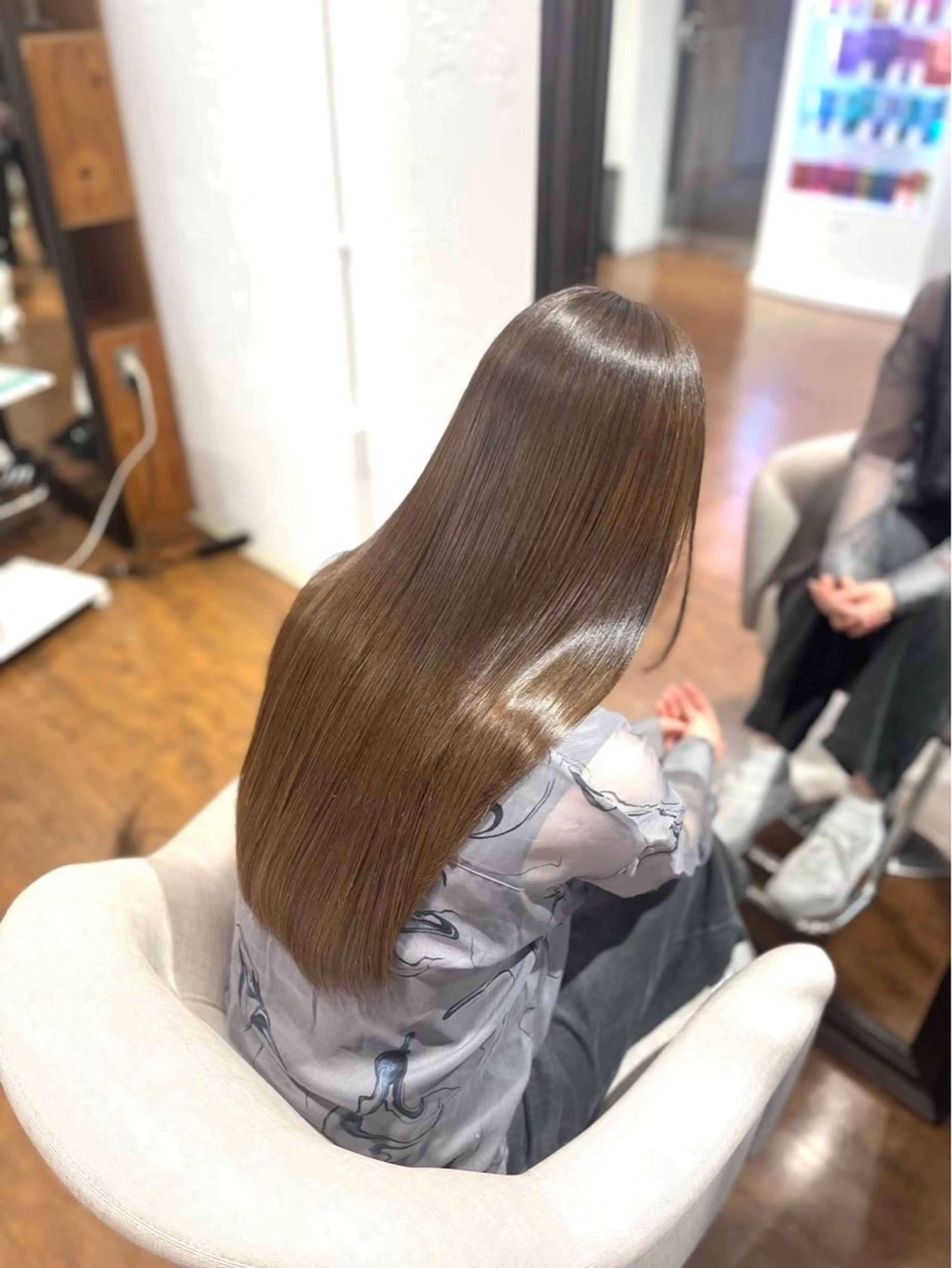 ロング 縮毛矯正 上川 柚綺のヘアスタイル