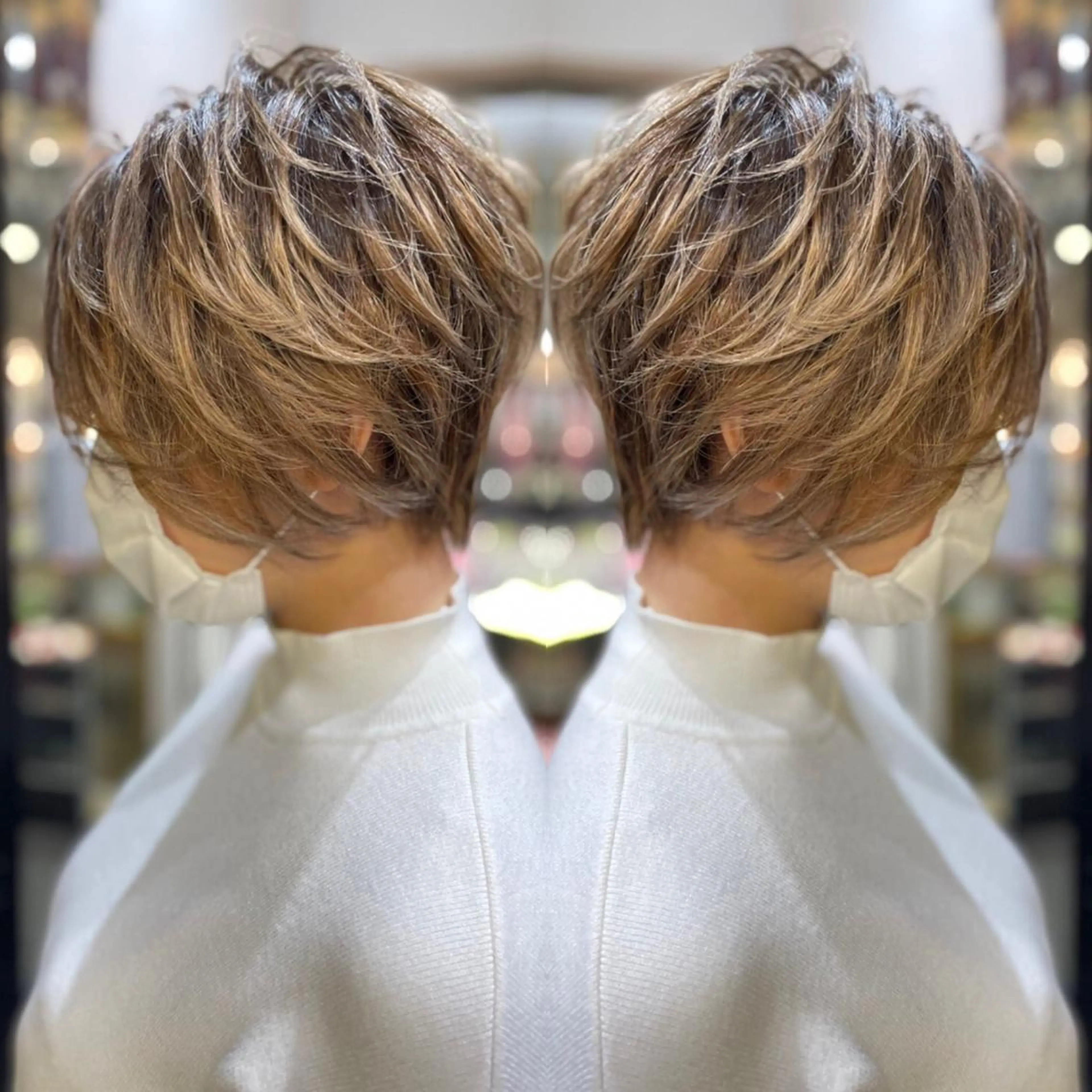 ❤️毛量調整.前髪.枝毛カット💚スタイリング巻き付きメンテナンスカットの写真