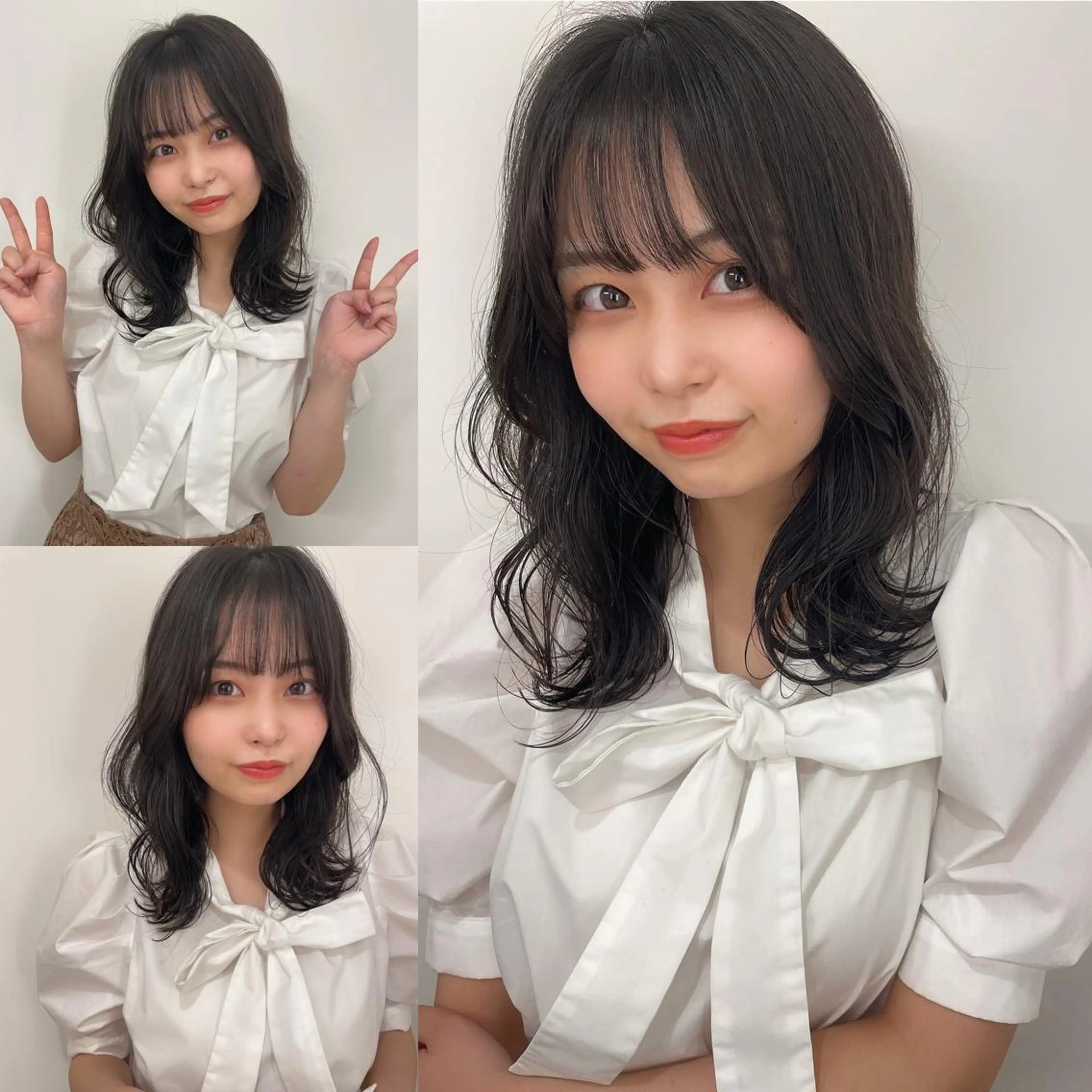 セミロング カラー カット ヘアカラー トリートメント 髪質改善will hairdesignのヘアスタイル