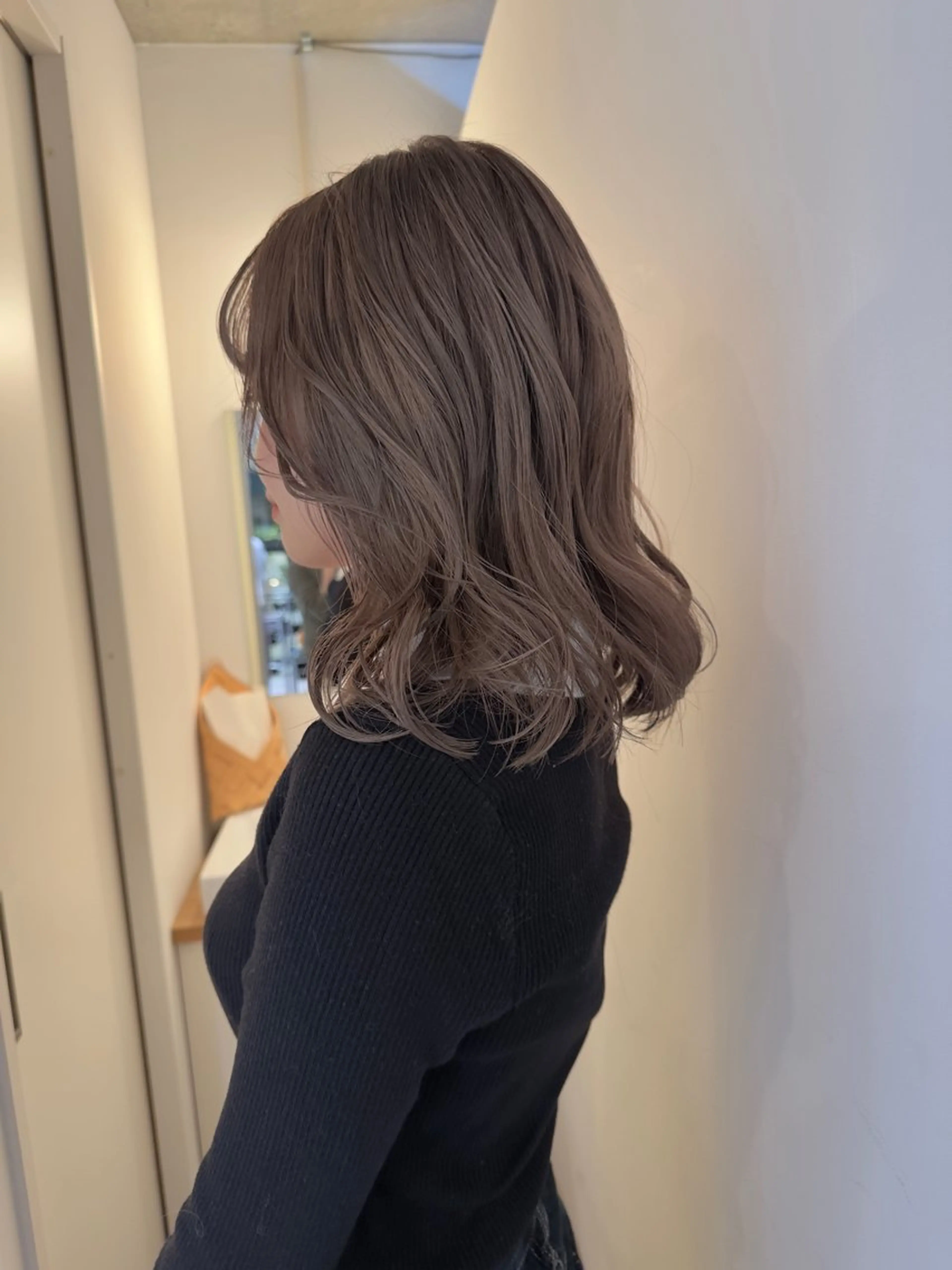 ミディアム カラー カット ヘアカラー 大木 紗也香のヘアスタイル