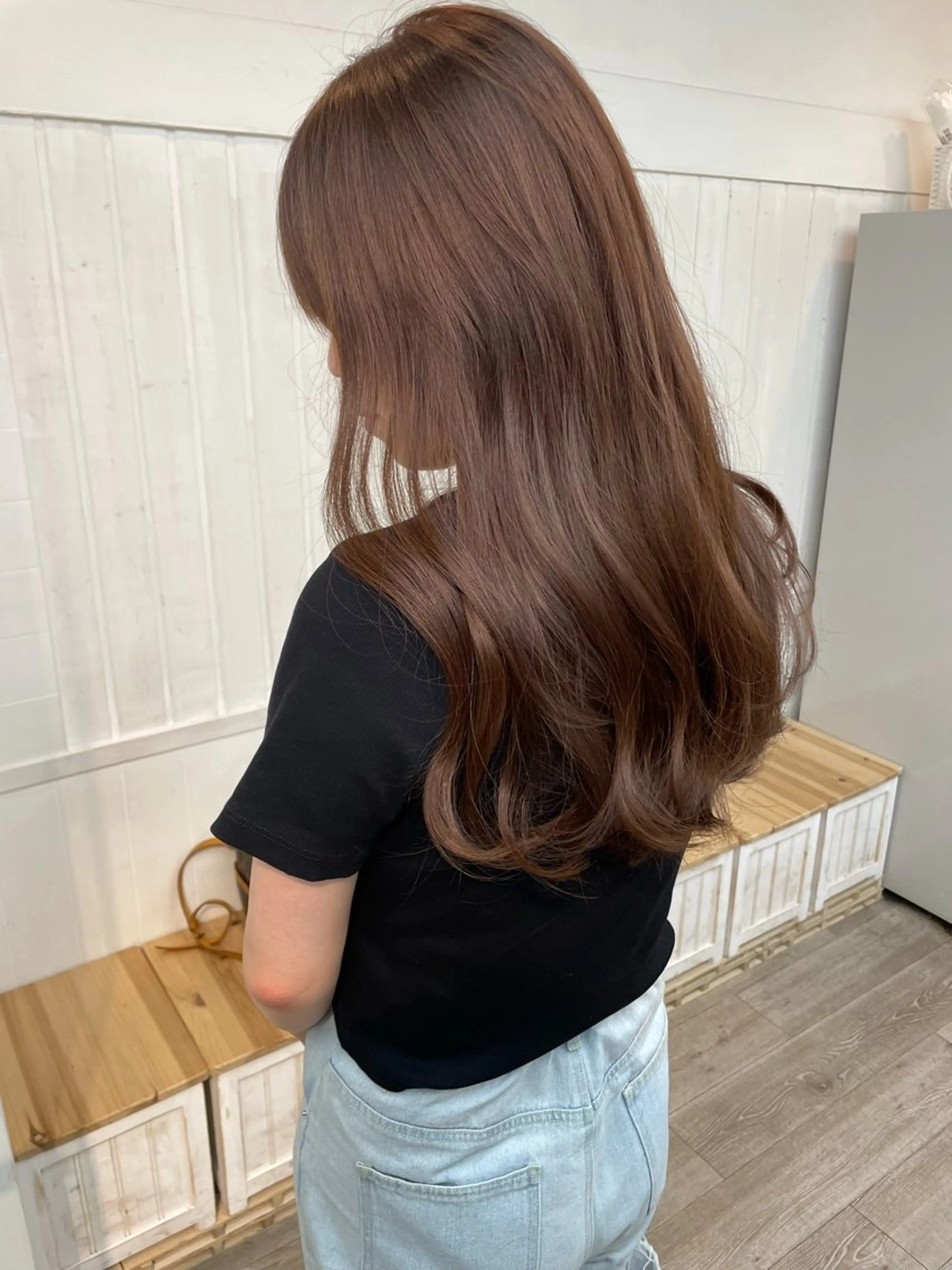 ロング カラー ベージュカラー ブラウンカラー カット ヘアカラー トリートメント HIKARU副店長/ ✨️髪質改善のヘアスタイル