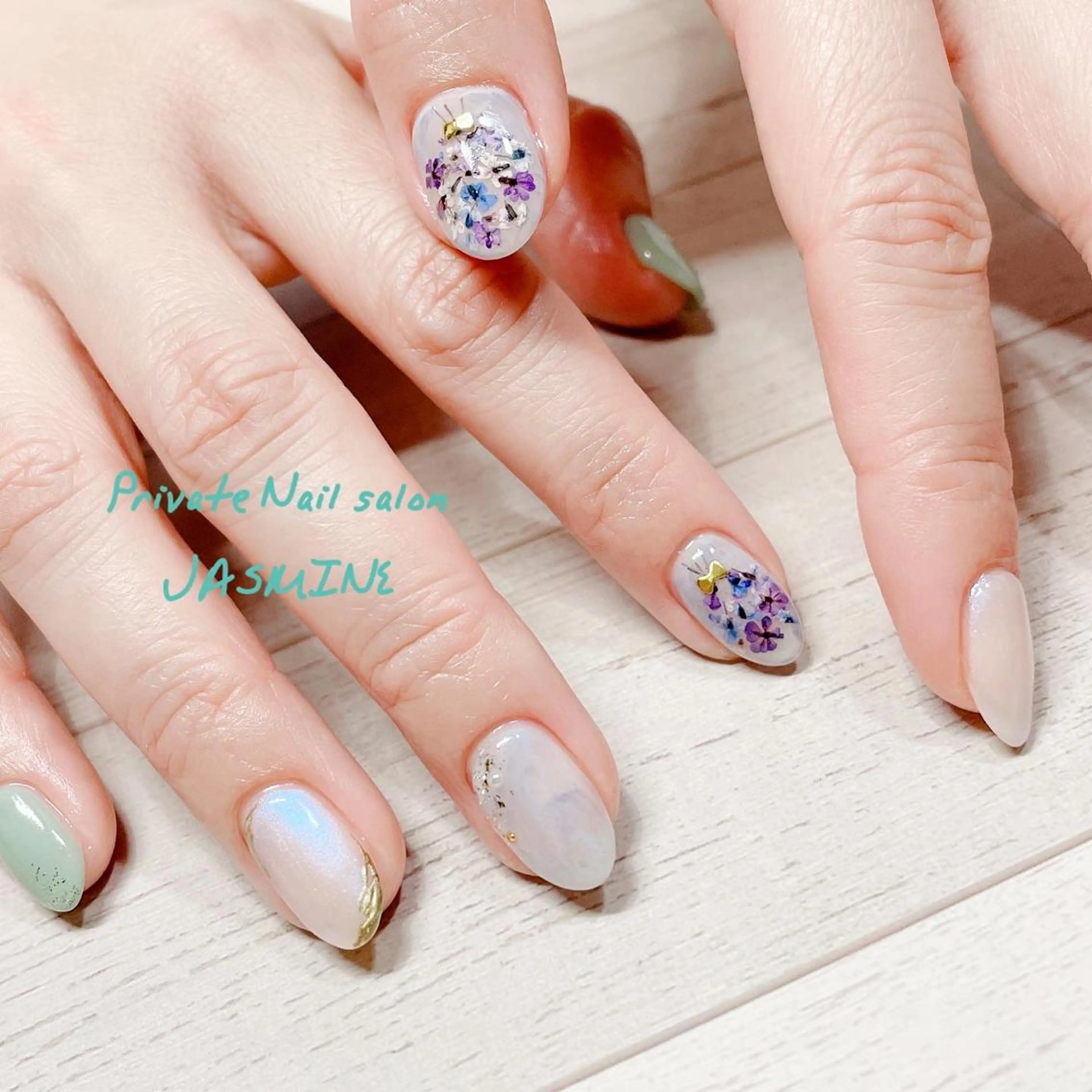 ネイル フラワーネイル Nail salon JASMINEのネイルデザイン