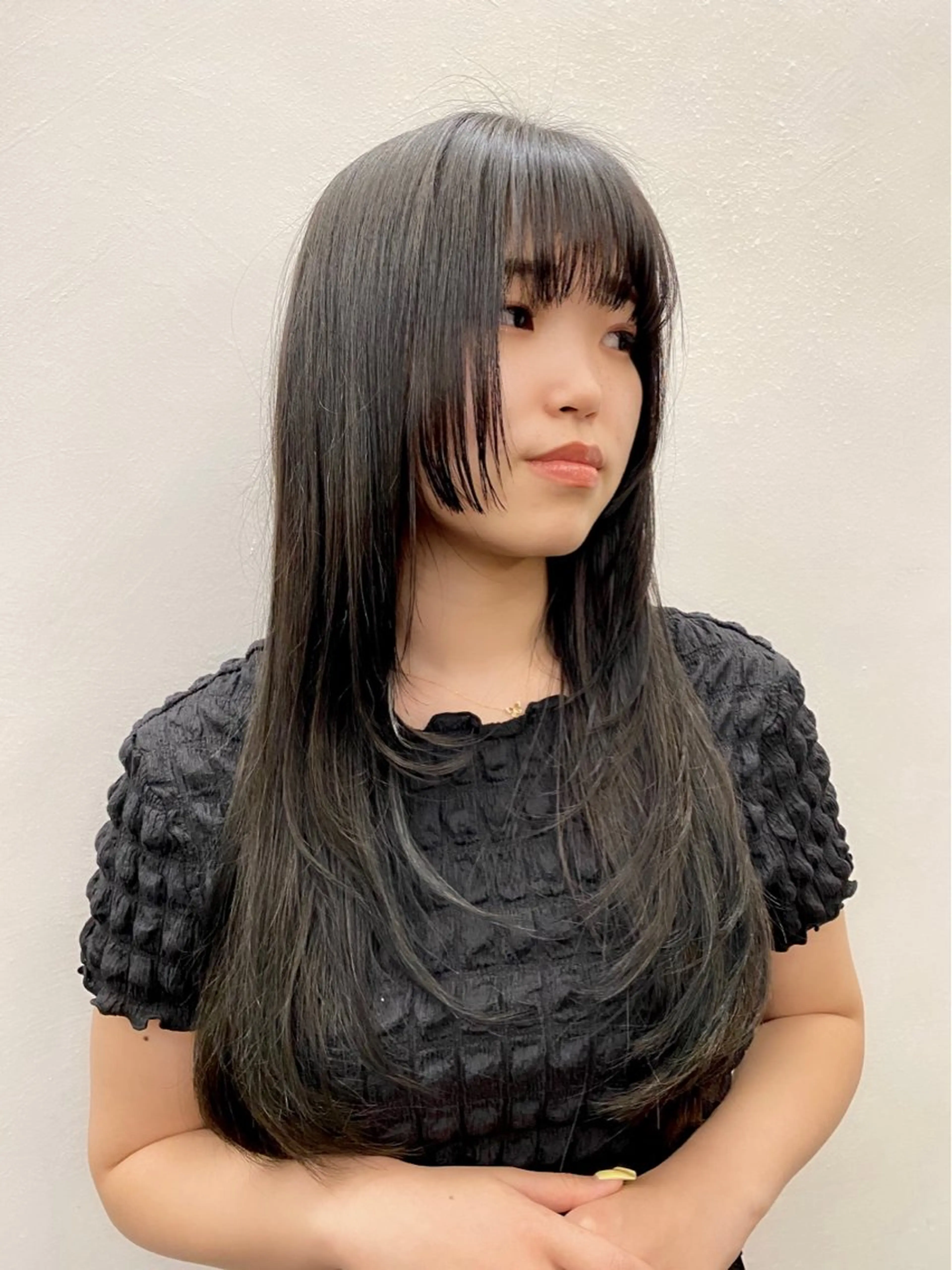 ロング カラー 似合わせレイヤー/ ニュアンスパーマ高倉のヘアスタイル