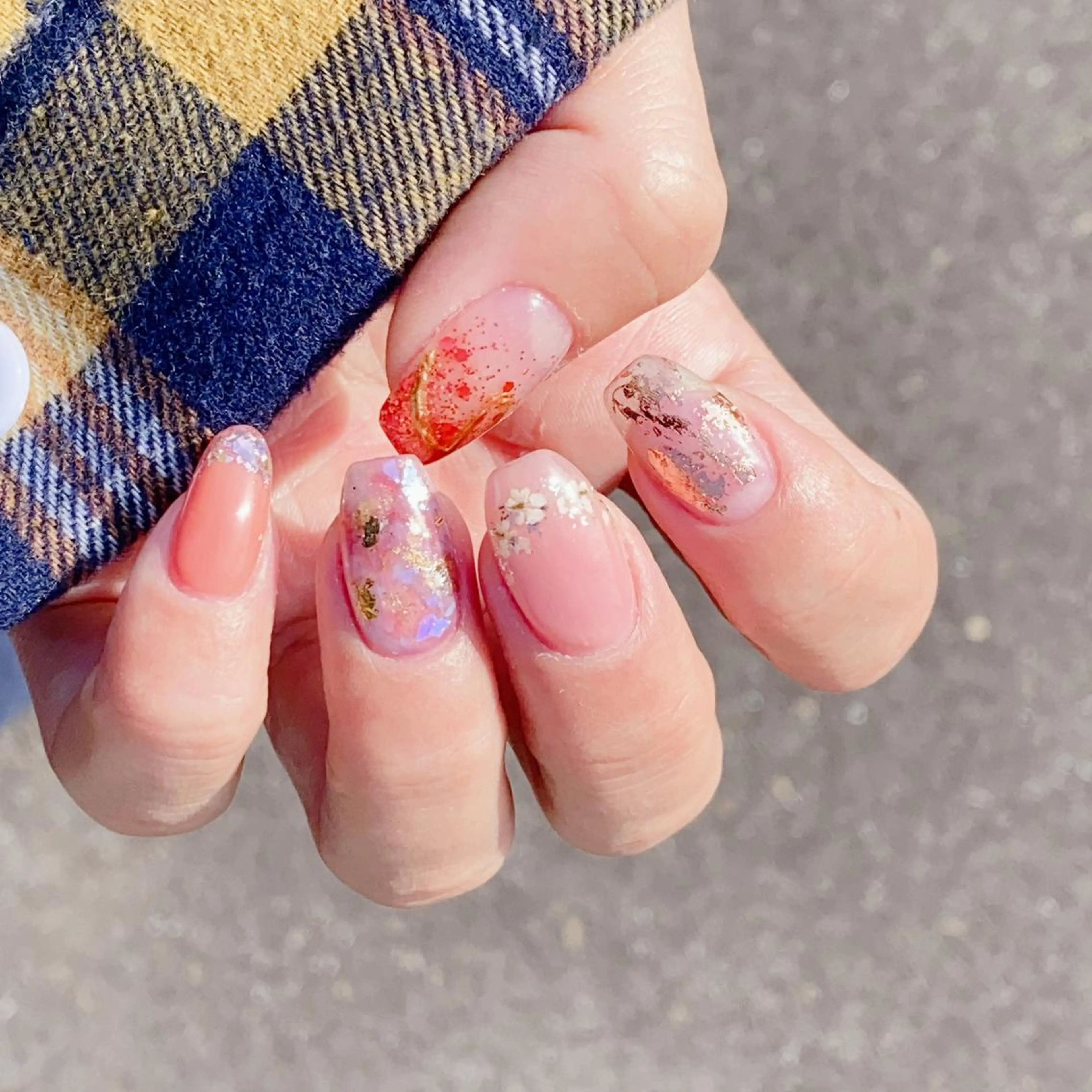 ネイル フットネイル 鹿島台ネイルサロン/ 長さだし◎のネイルデザイン