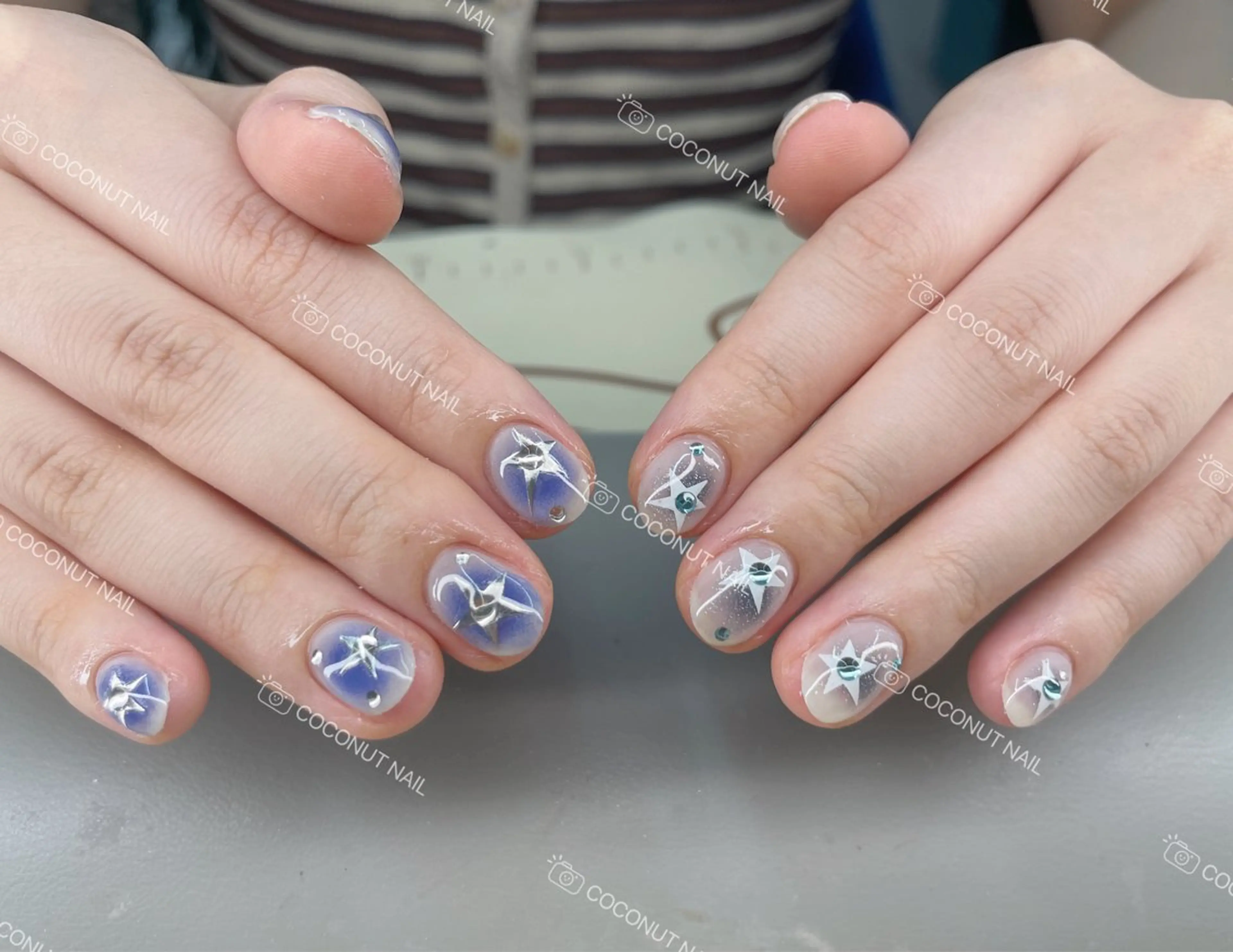 ネイル ハンドネイル 神田 ココナッツのネイルデザイン