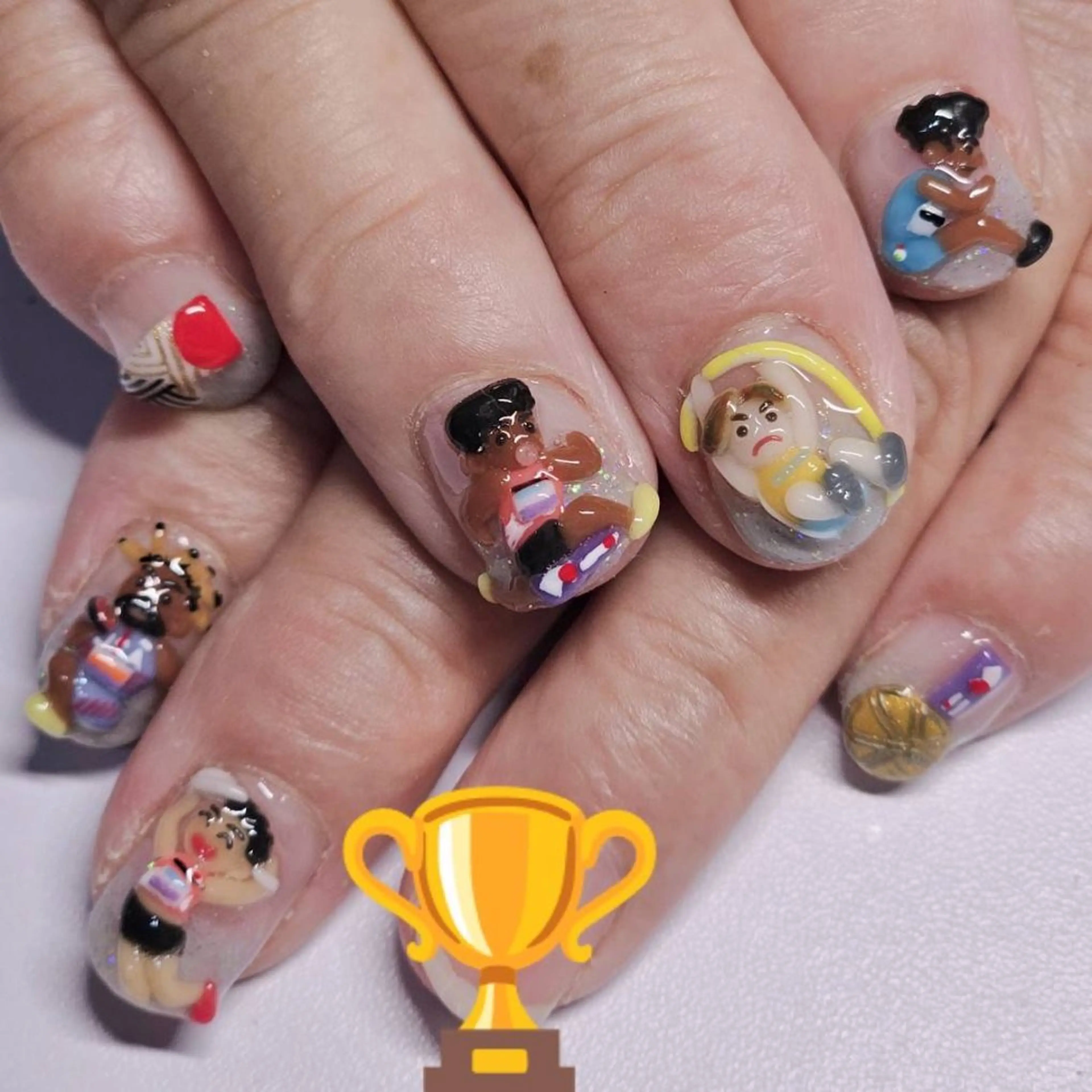 ネイル アートネイル クリアネイル グラデーション ラメ(グリッター) ハンドネイル よしだ ひろきのネイルデザイン