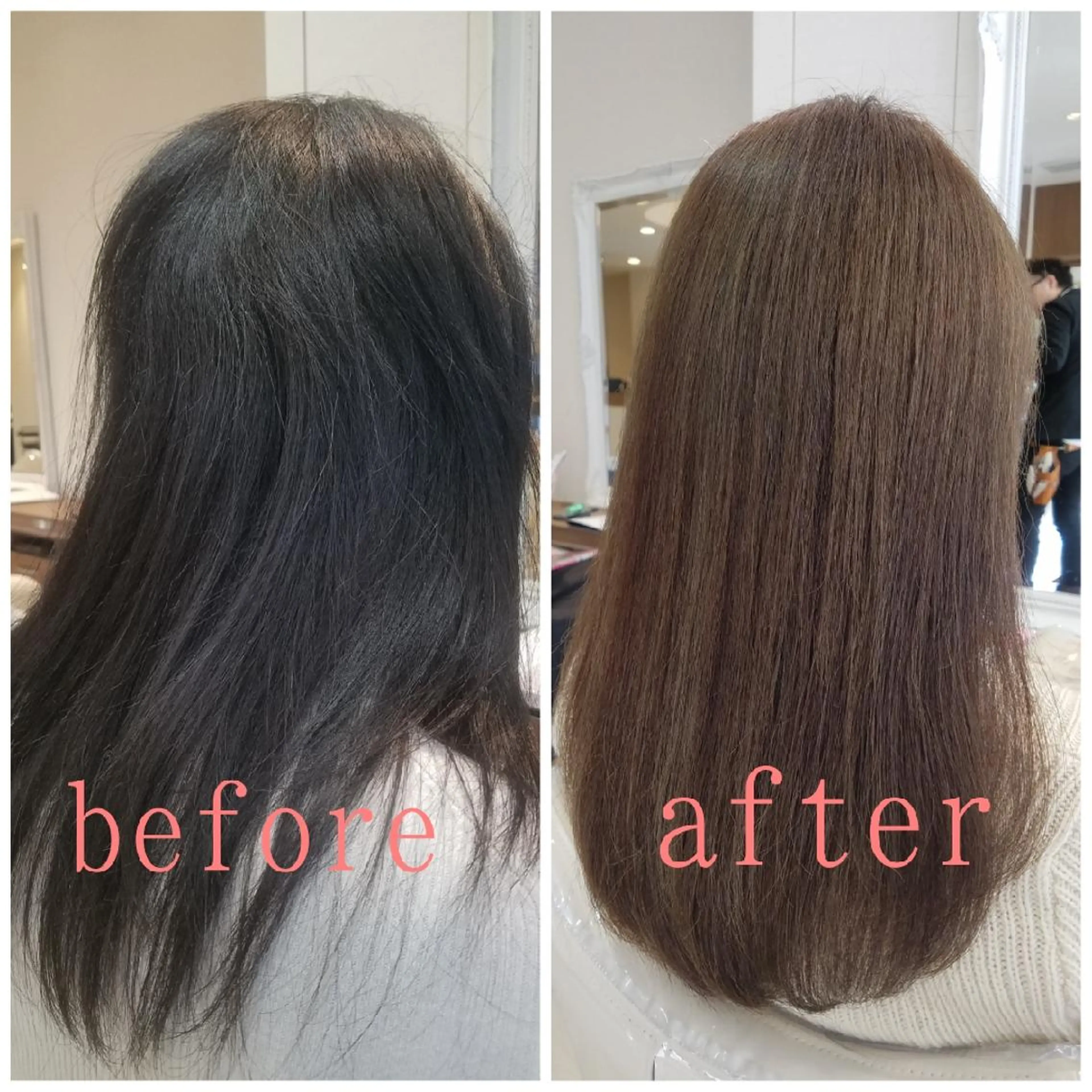 ロング カット 縮毛矯正 トリートメント 村岡【店長】 【骨格矯正ショート】のヘアスタイル