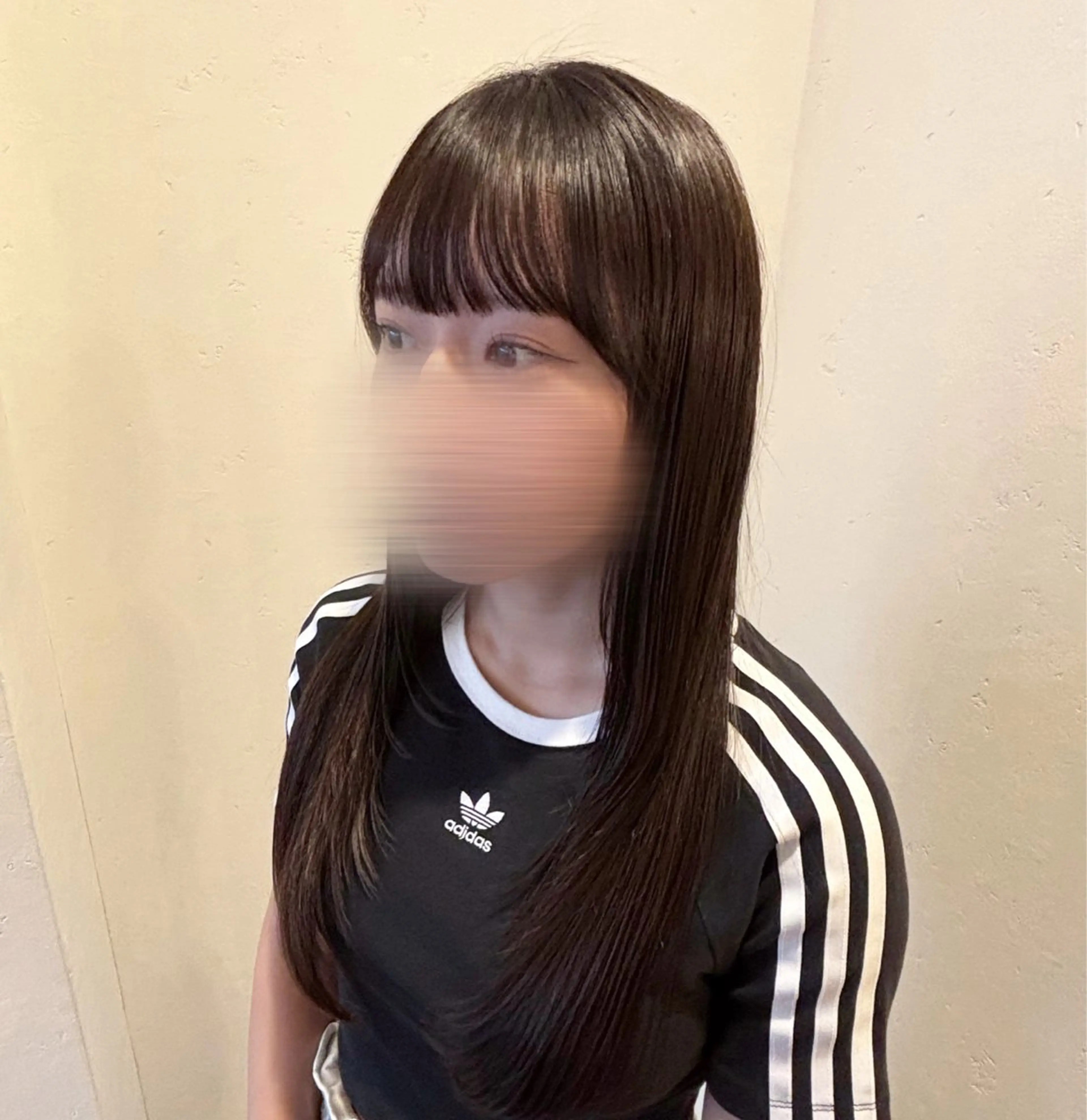 ロング 顔まわりレイヤー レイヤーカット 縮毛矯正 レディースレイヤー× 透明感カラー/紗彩のヘアスタイル