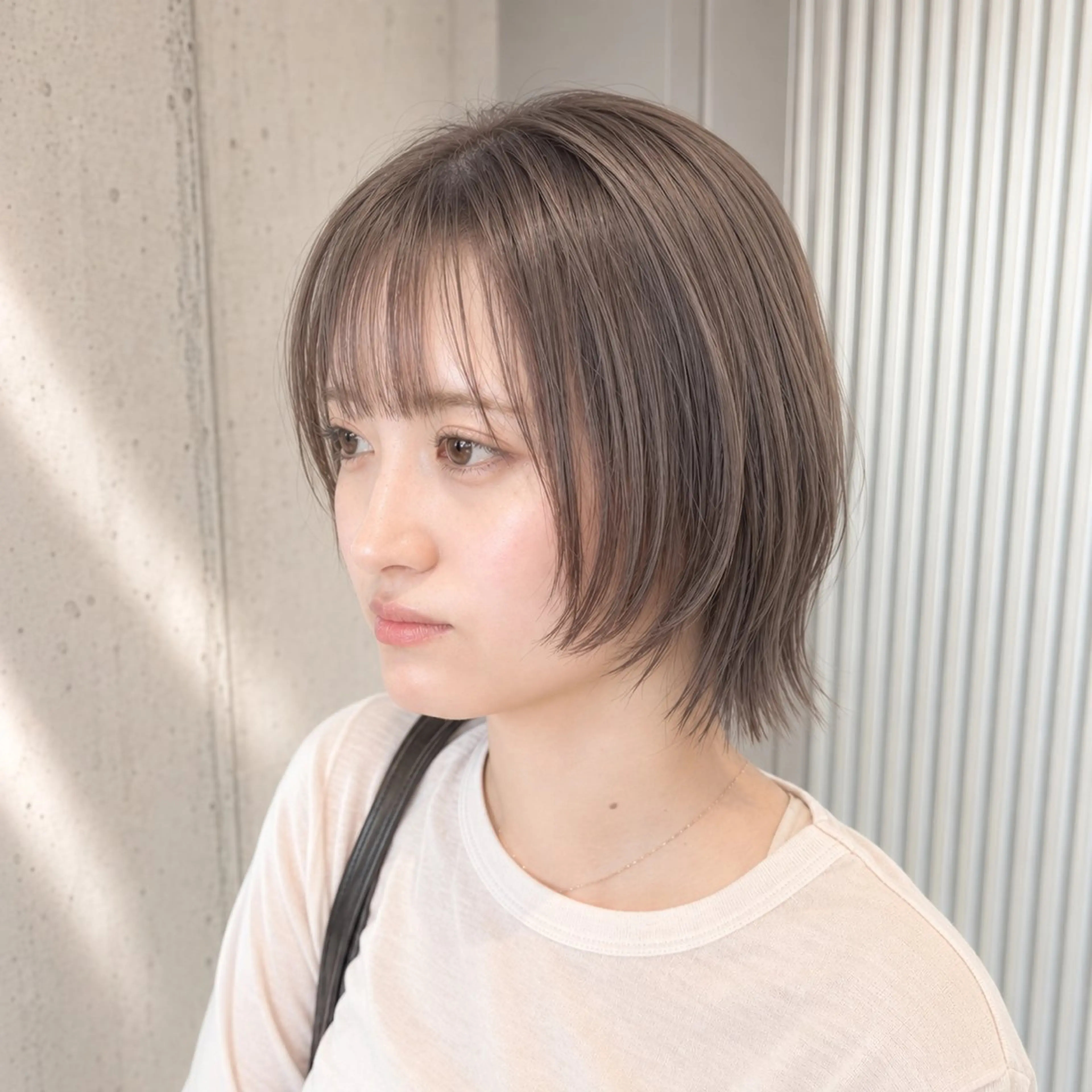 ミディアム カラー ヘアアレンジ カット ヘアカラー トリートメント ボブ×透明感カラー 特化・リクト💥のヘアスタイル