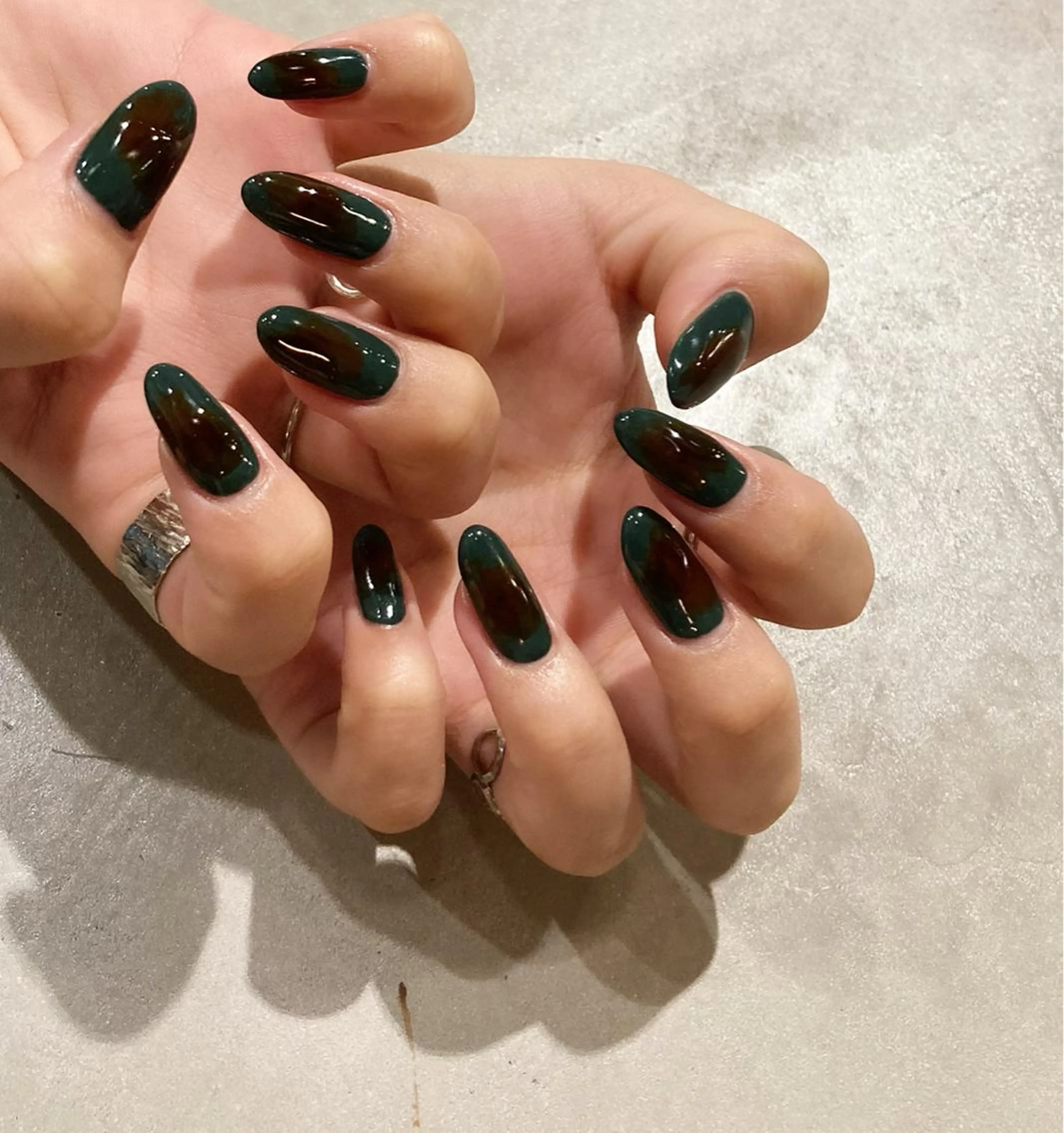 ネイル アートネイル 長さ出し ジェルネイル マットネイル ミラーネイル ハンドネイル nail salon Soeurのネイルデザイン