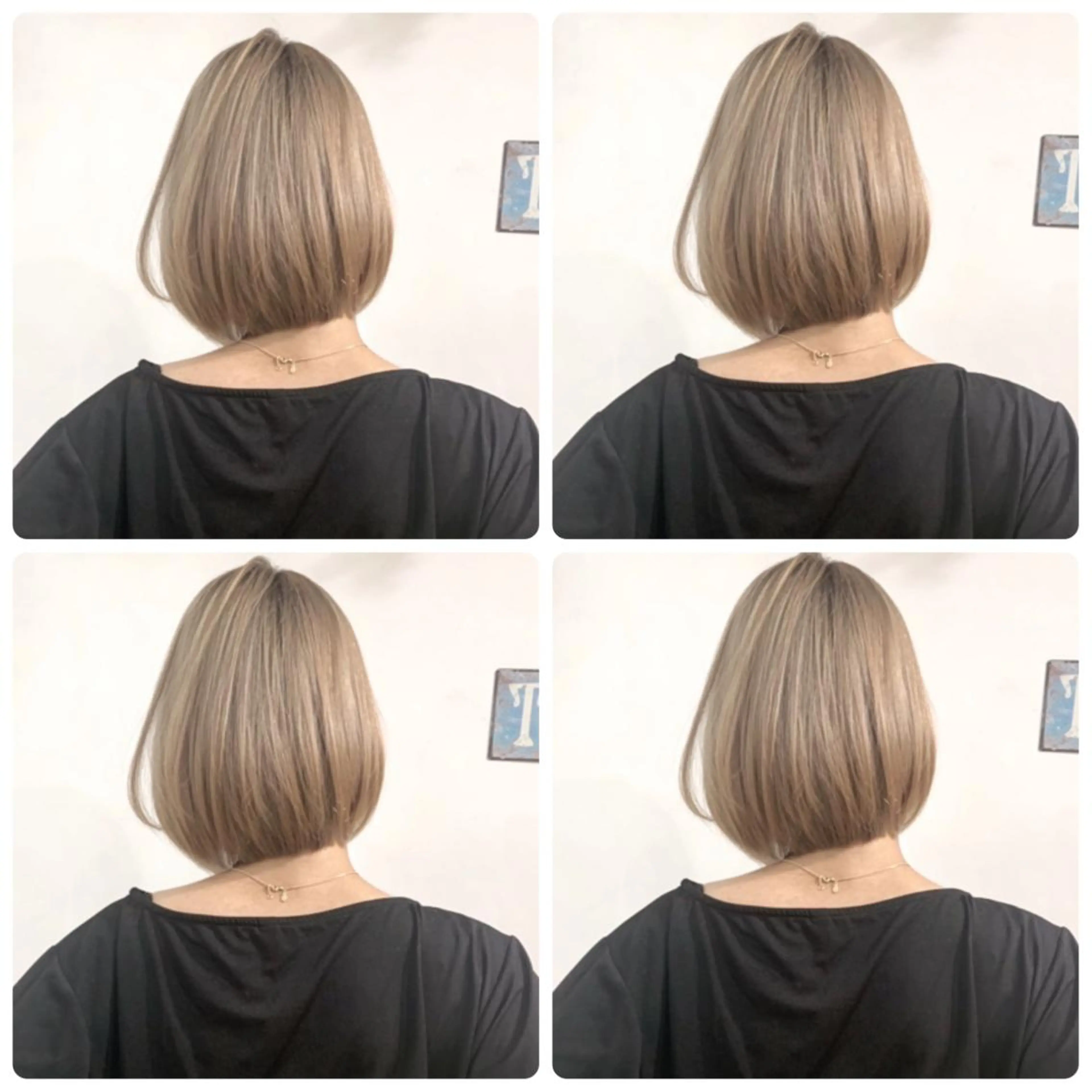 ショート カラー アッシュ バレイヤージュ ブリーチ デザインカラー グレージュ ヘアカラー トリートメント 京都大人女性ショート 徒歩1分/秋山のヘアスタイル