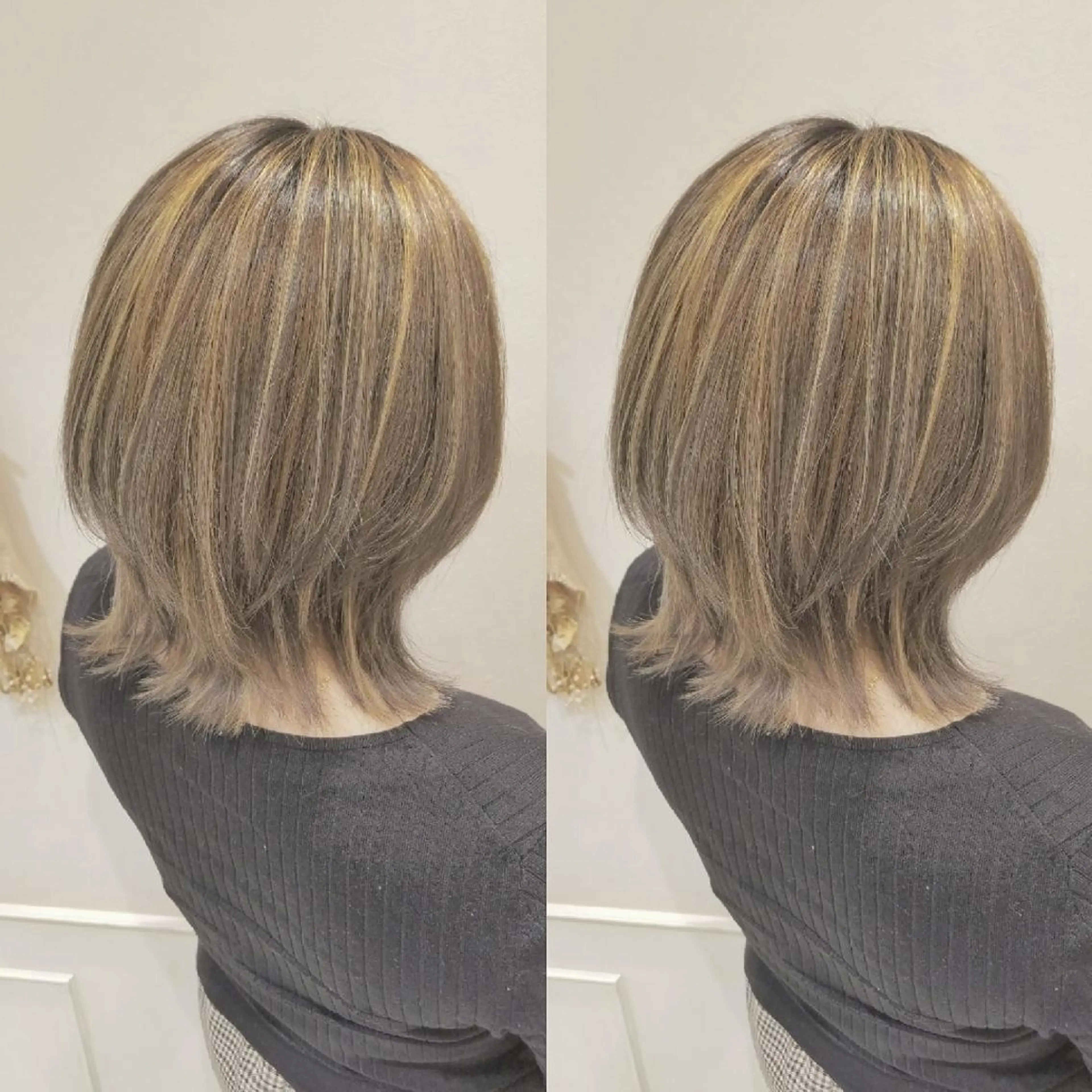 ミディアム カラー アッシュ ベージュカラー ハイライトカラー 3Dハイライト ハイライト ブリーチ・ハイトーン 特化🎉内山のヘアスタイル