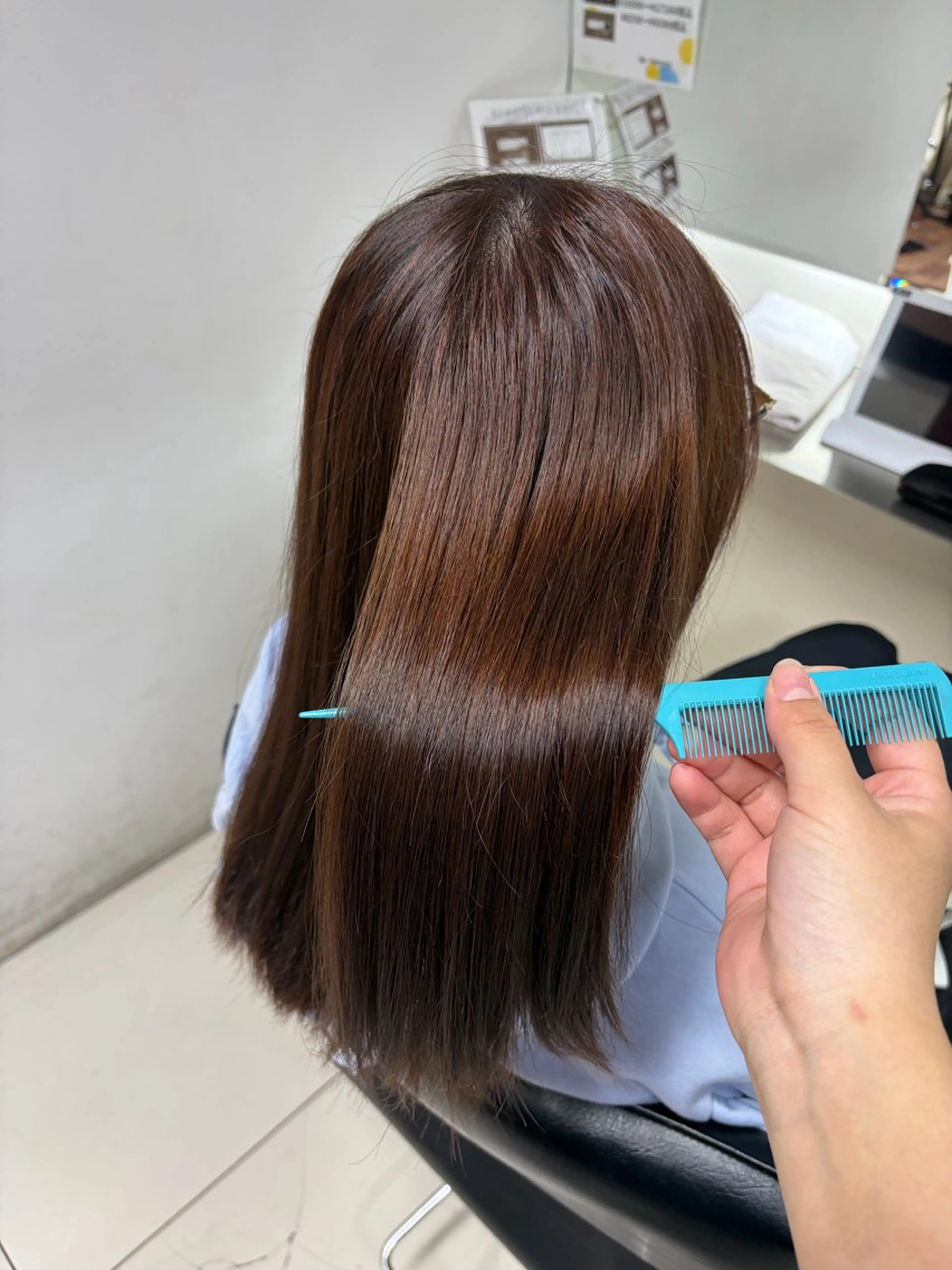 カラー 髪質改善 💠 韓国風うる艶/シオリのヘアスタイル