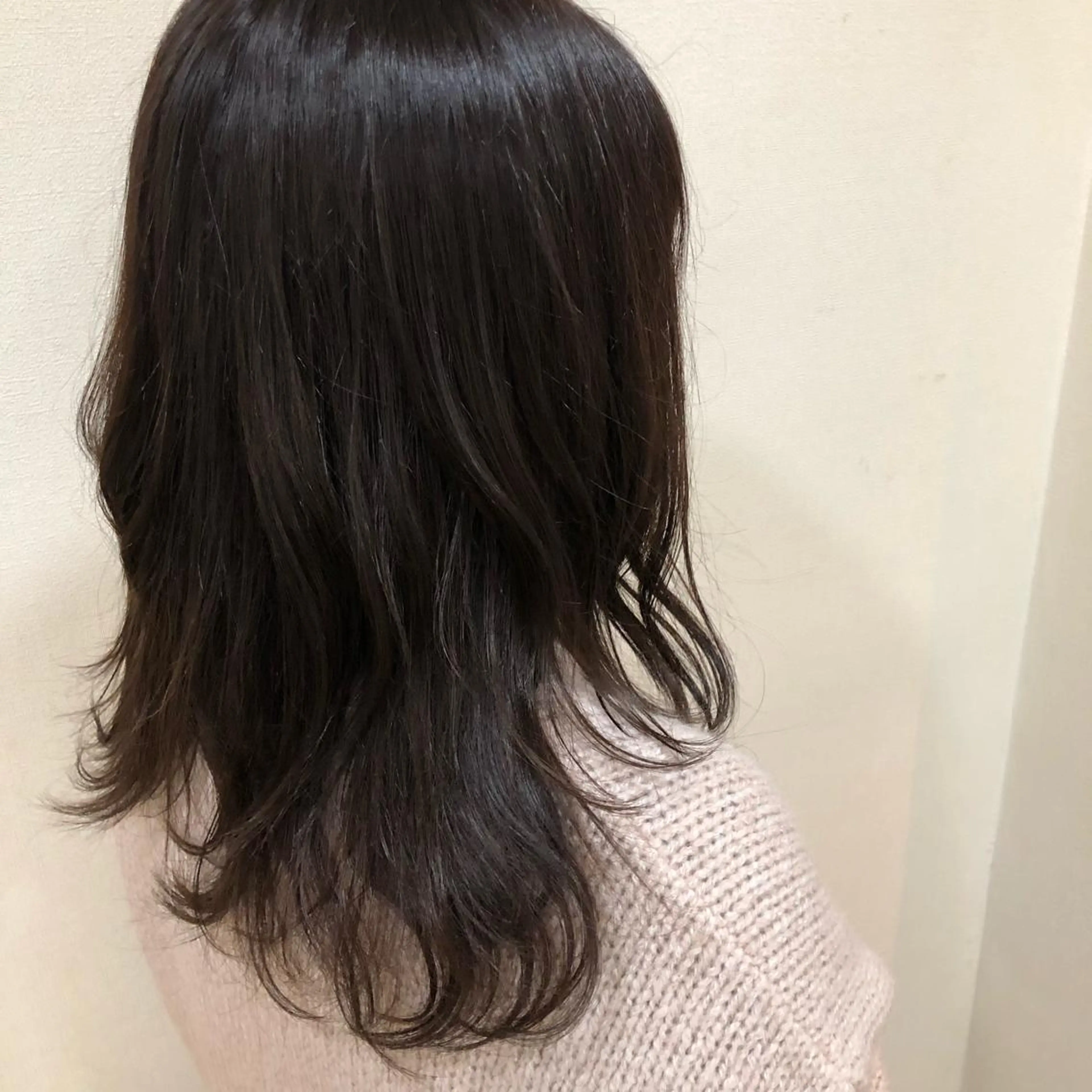 セミロング カラー ベージュカラー パープルカラー 三谷 知代のマツエク・マツパデザイン