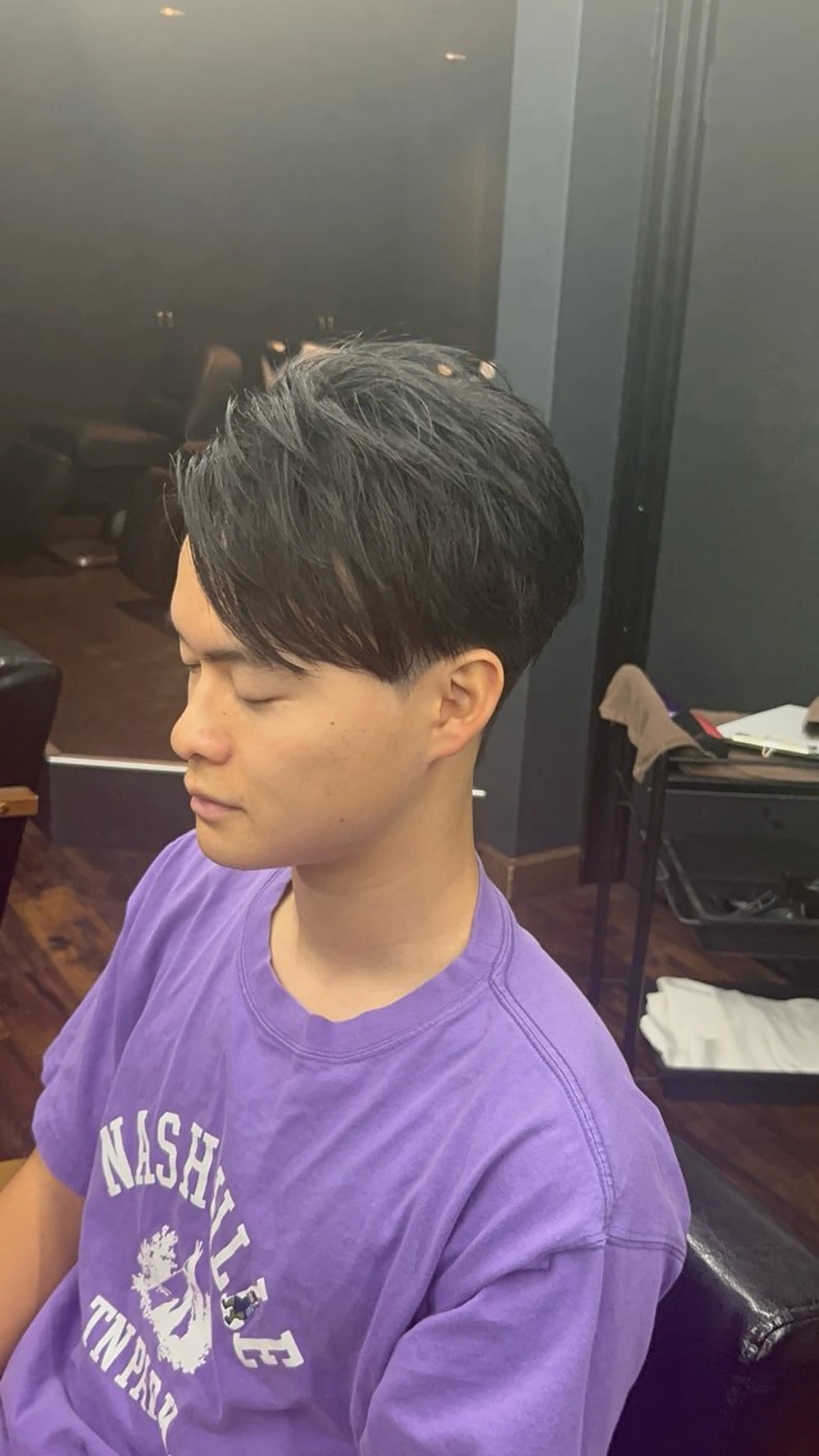 ショート メンズ 三谷 仁のヘアスタイル